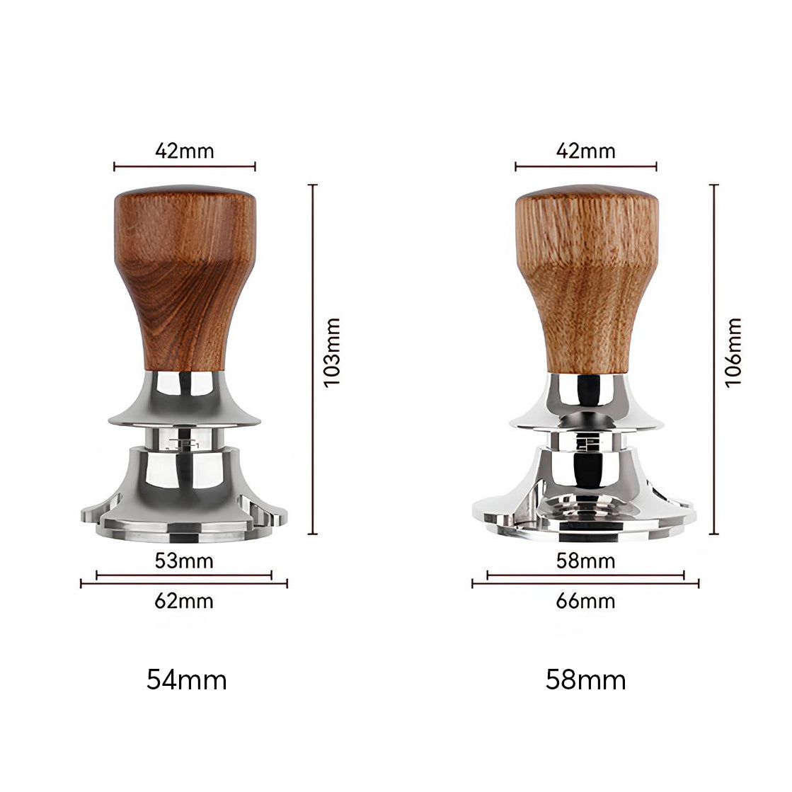 Adjustable Constant Force Coffee Tamper for Espresso with Flat Base - Lastaforest