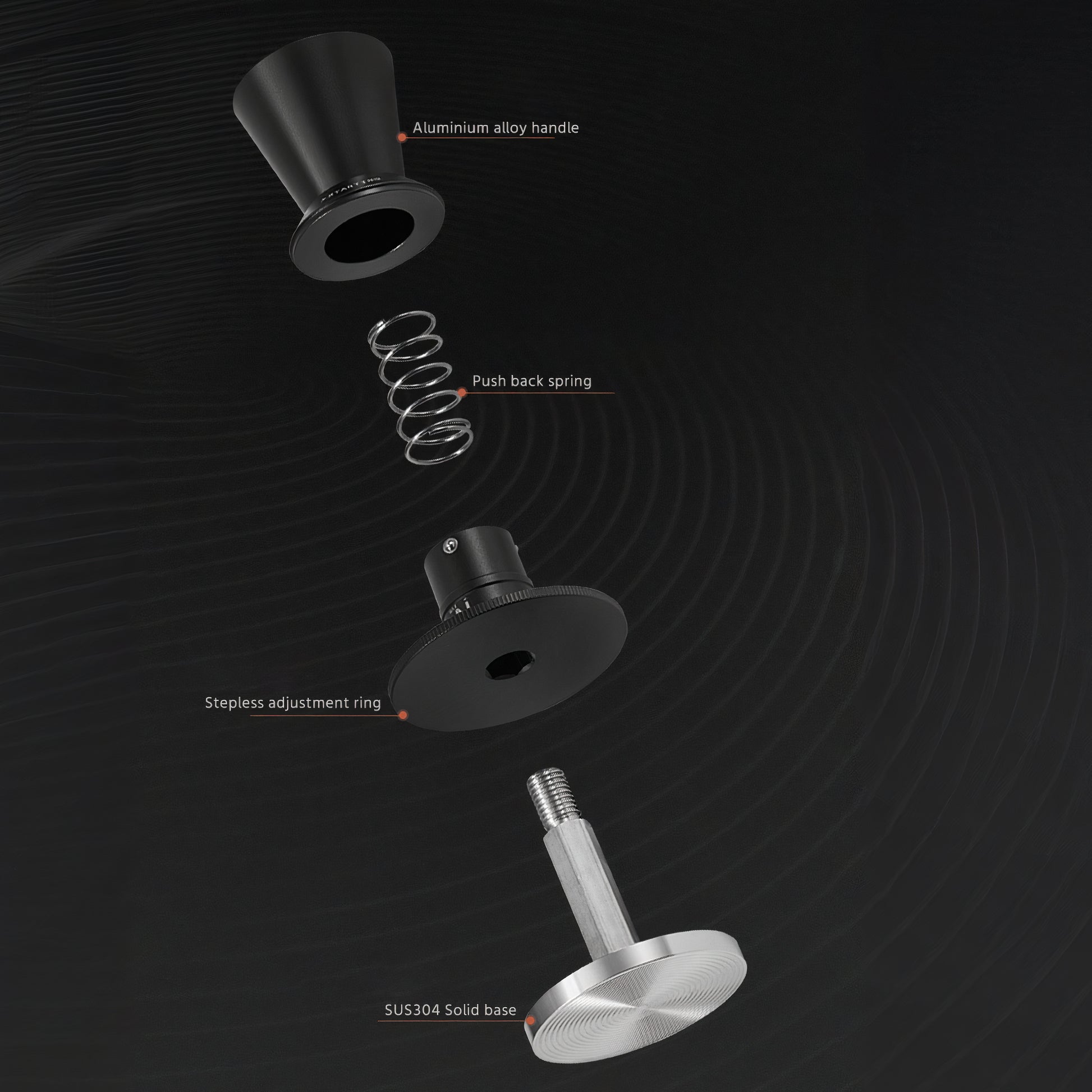 Adjustable Height Espresso Tamper Stepless Leveling Tool - MUVNA - Lastaforest
