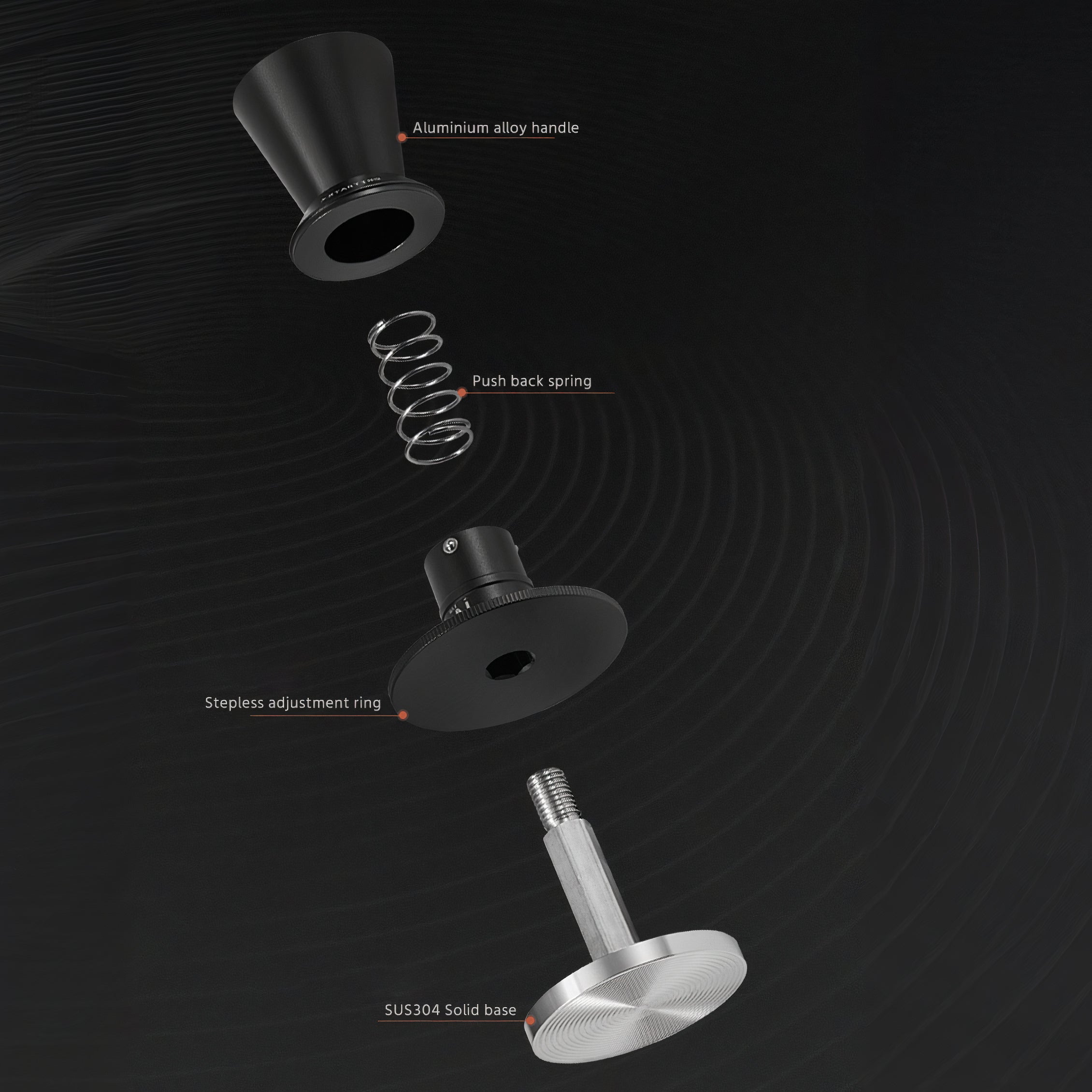 Adjustable Height Espresso Tamper Stepless Leveling Tool - MUVNA - Lastaforest