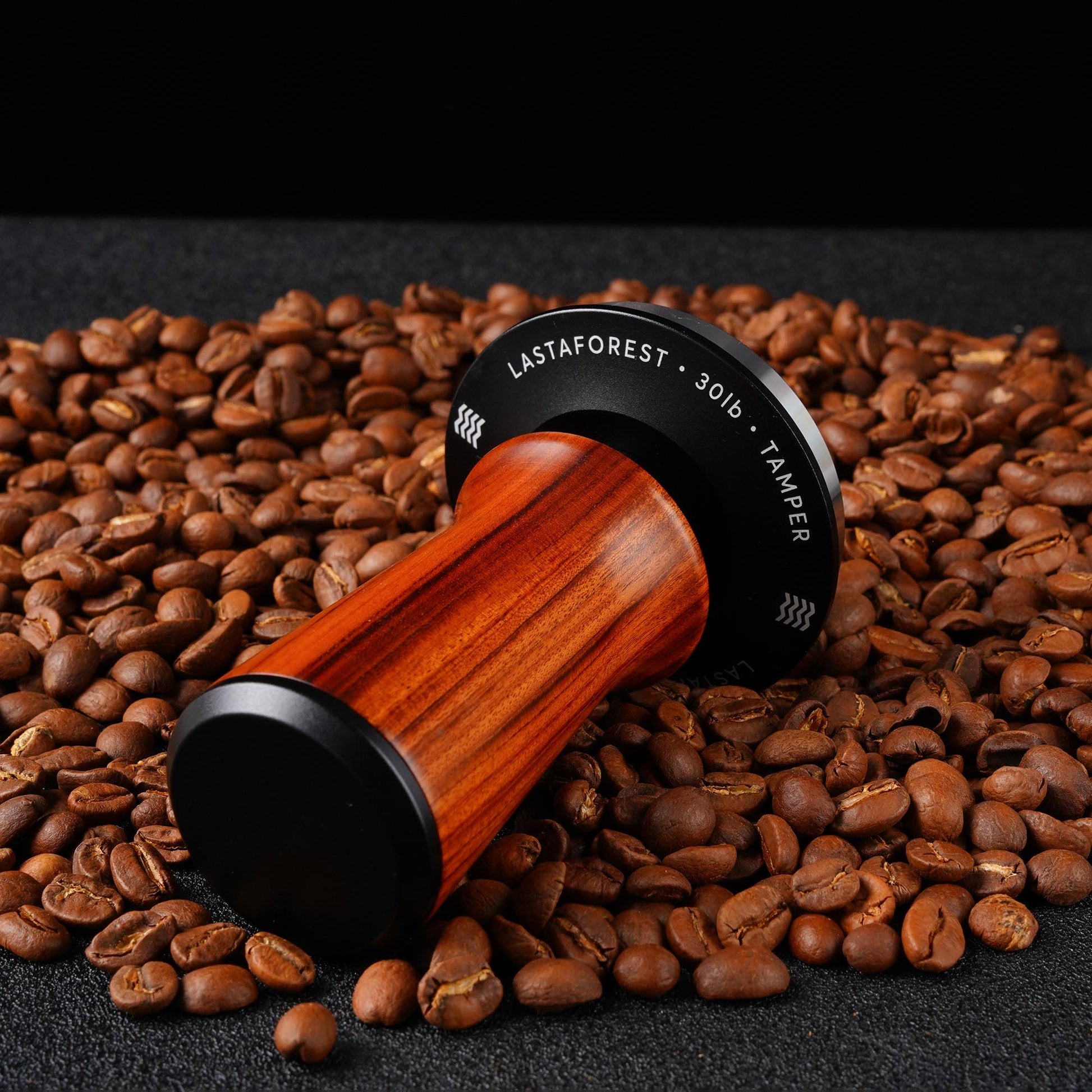 Lastaforest - Spring Loaded Tamper with Wood Handle - Lastaforest