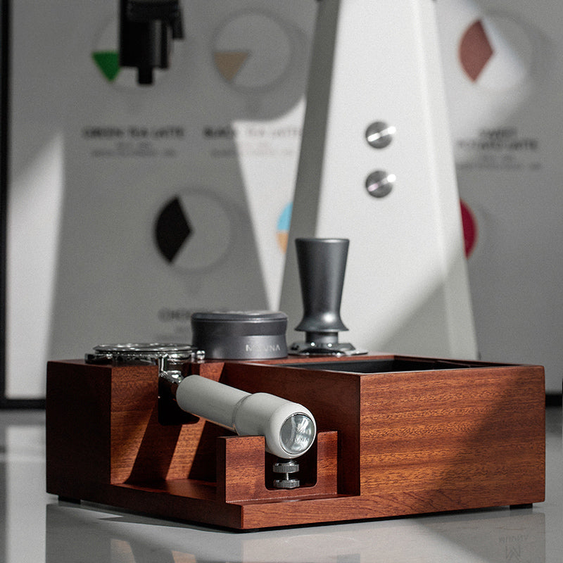 Coffee Tamping Holder Station with Knock Box - Lastaforest