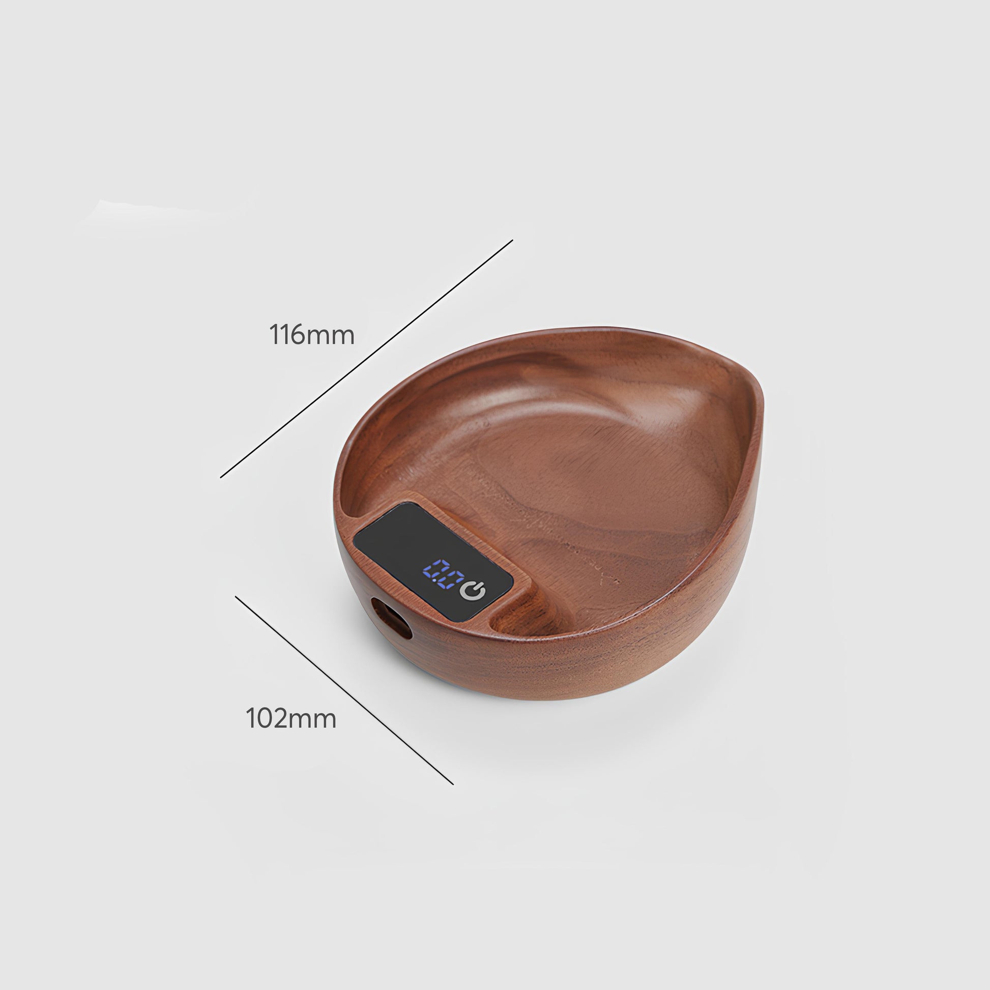 Electronic Walnut Coffee Scale With Leaf Shade - MUVNA - Lastaforest