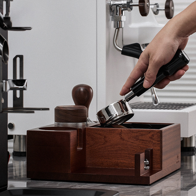 Coffee Tamping Holder Station with Knock Box - Lastaforest