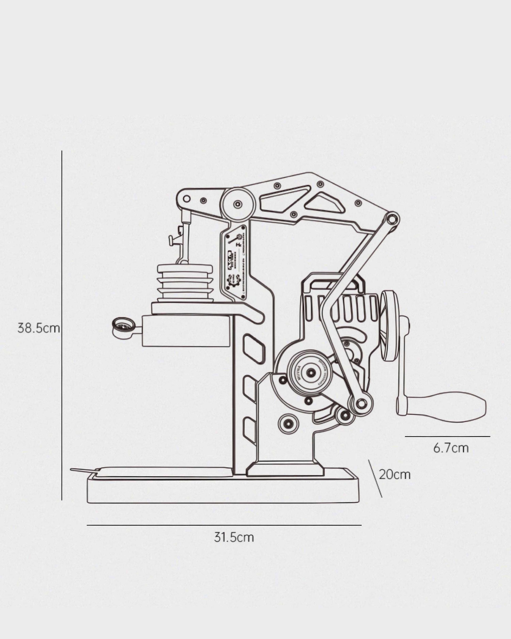 Mach M8 Hand Crank Espresso Machine - MUVNA - Lastaforest