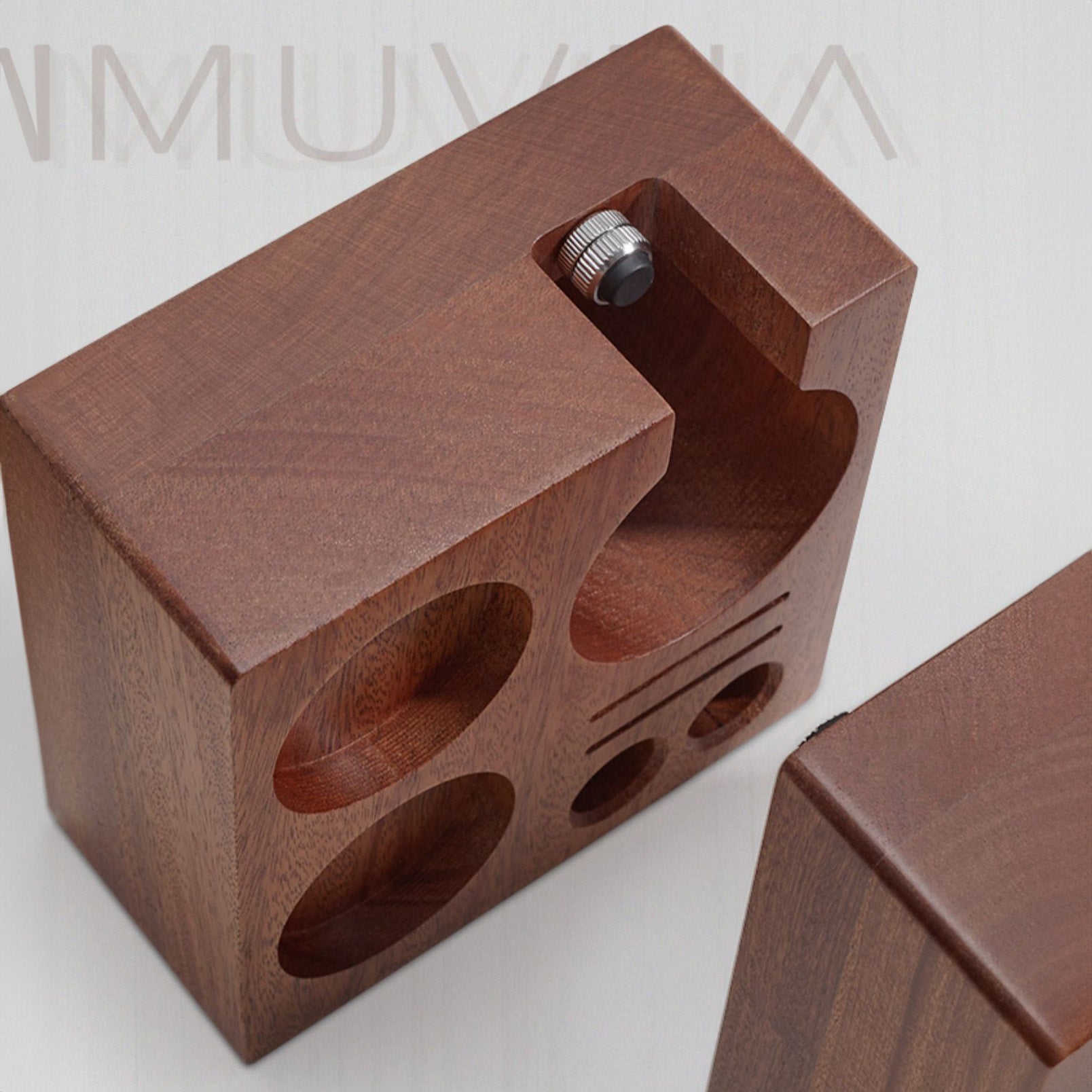 Espresso Tamper Station Wooden Coffee Tamper Holder Base  - MUVNA - Lastaforest