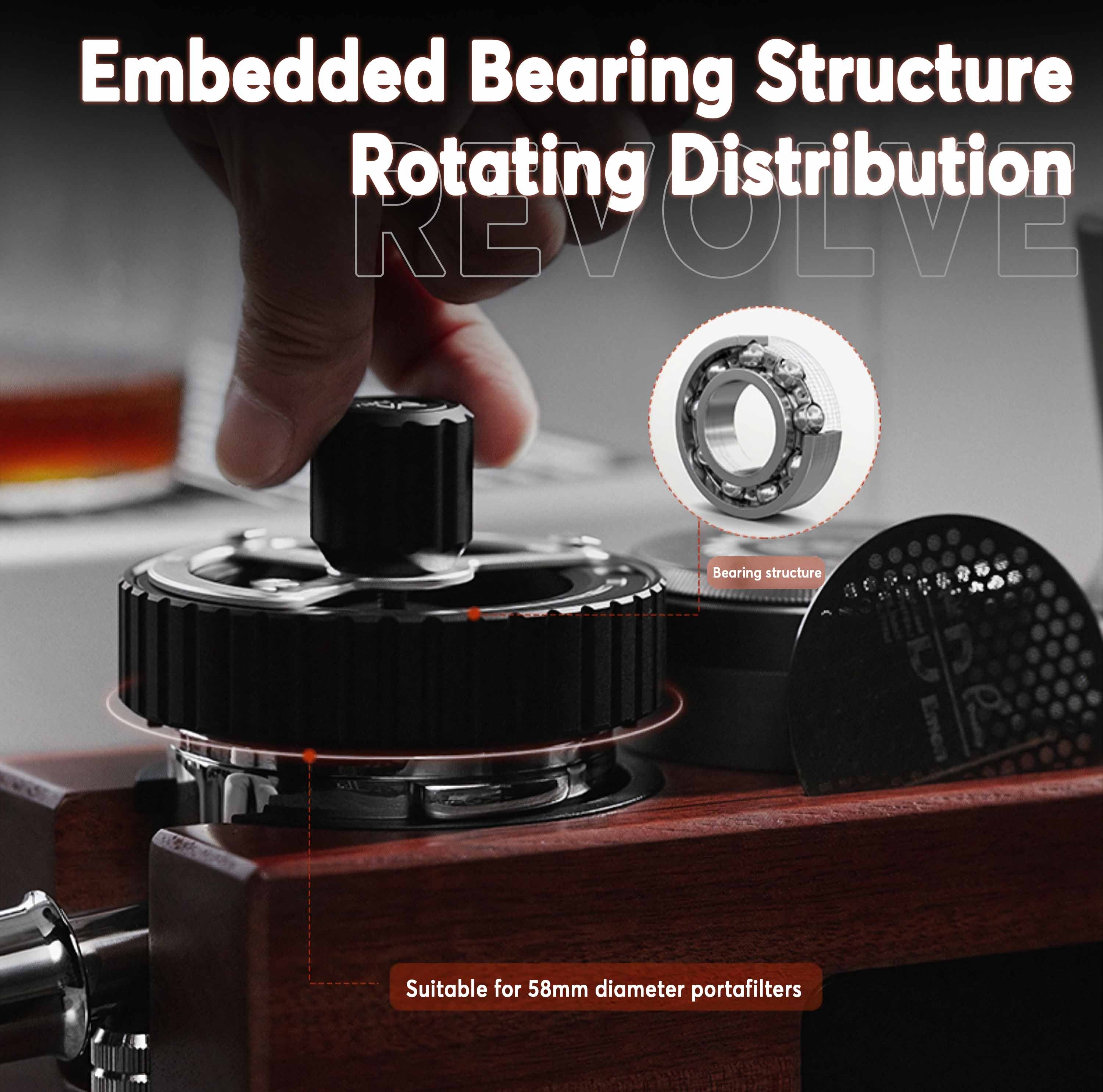 58mm WDT Coffee Needle Distributor Pi-Shaped Tool - MUVNA - Lastaforest