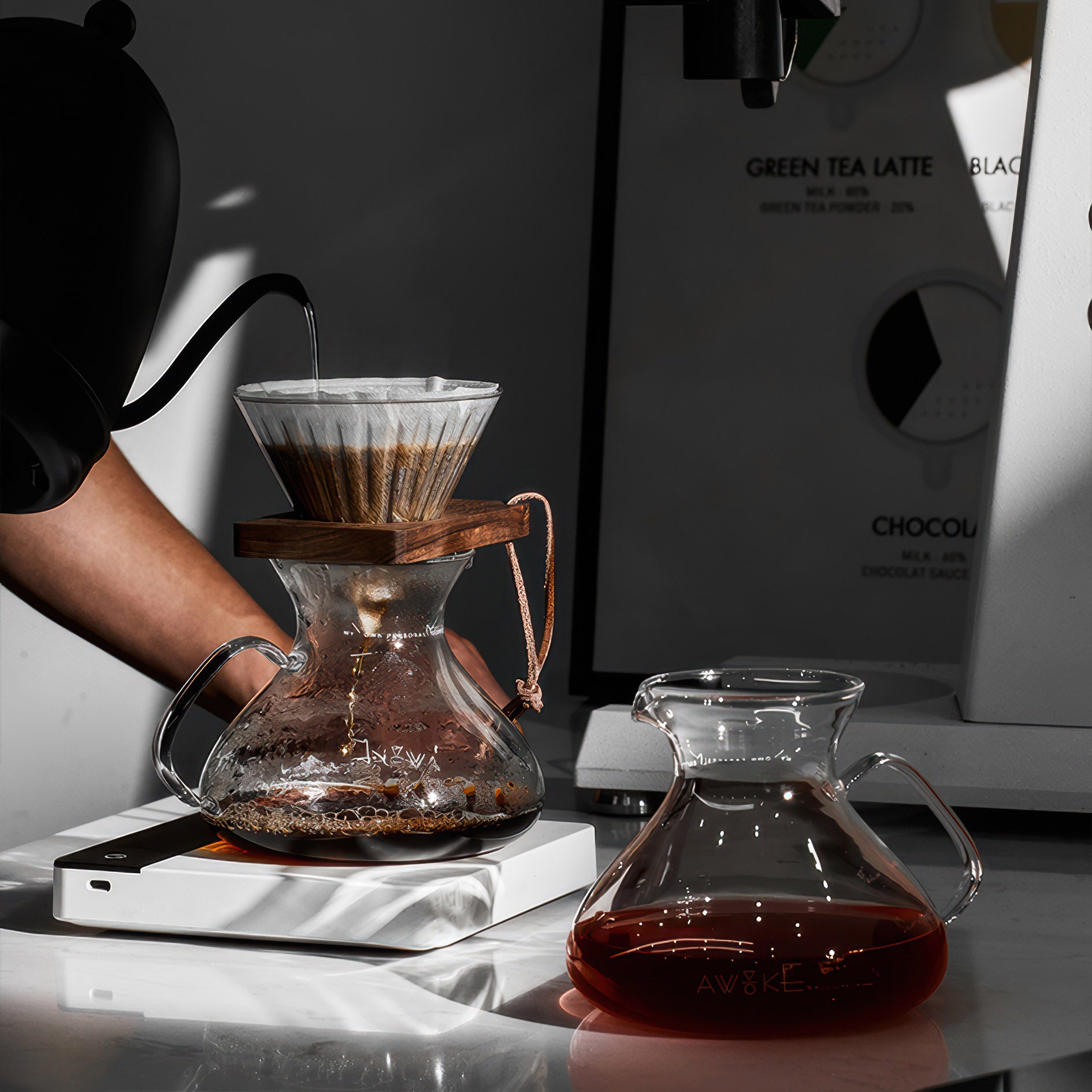Coffee Sharing Pot 450ml Glass Brew Coffee Utensils - MUVNA - Lastaforest