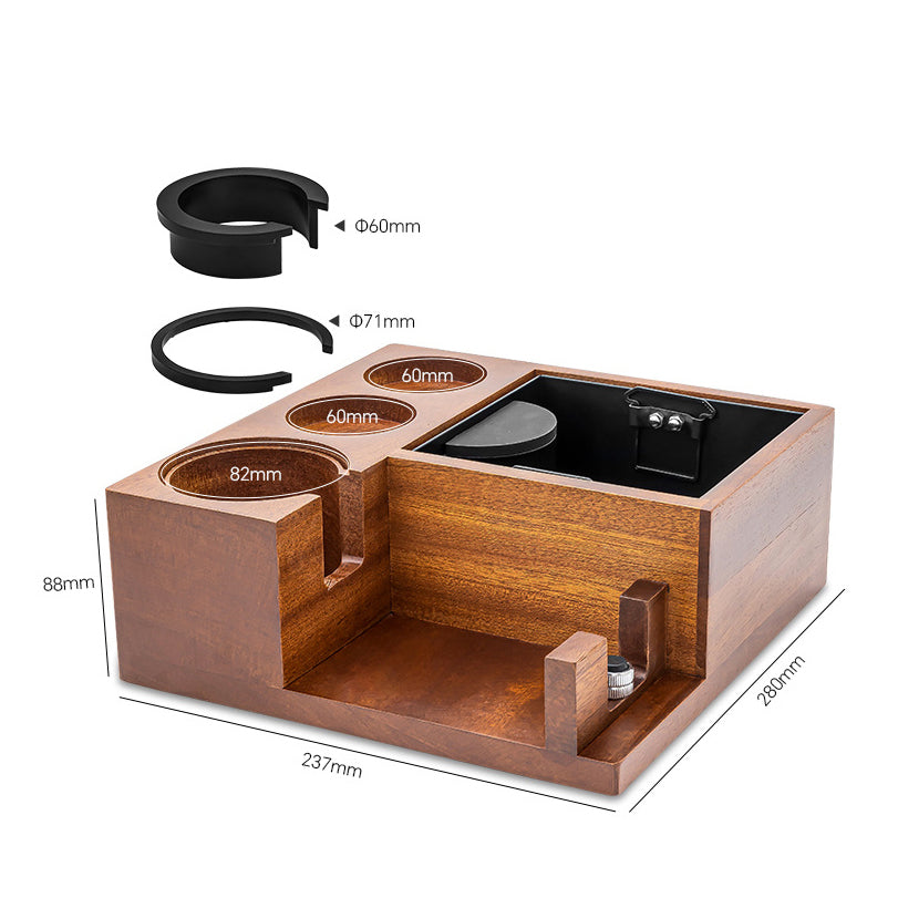 Coffee Tamping Holder Station with Knock Box - Lastaforest