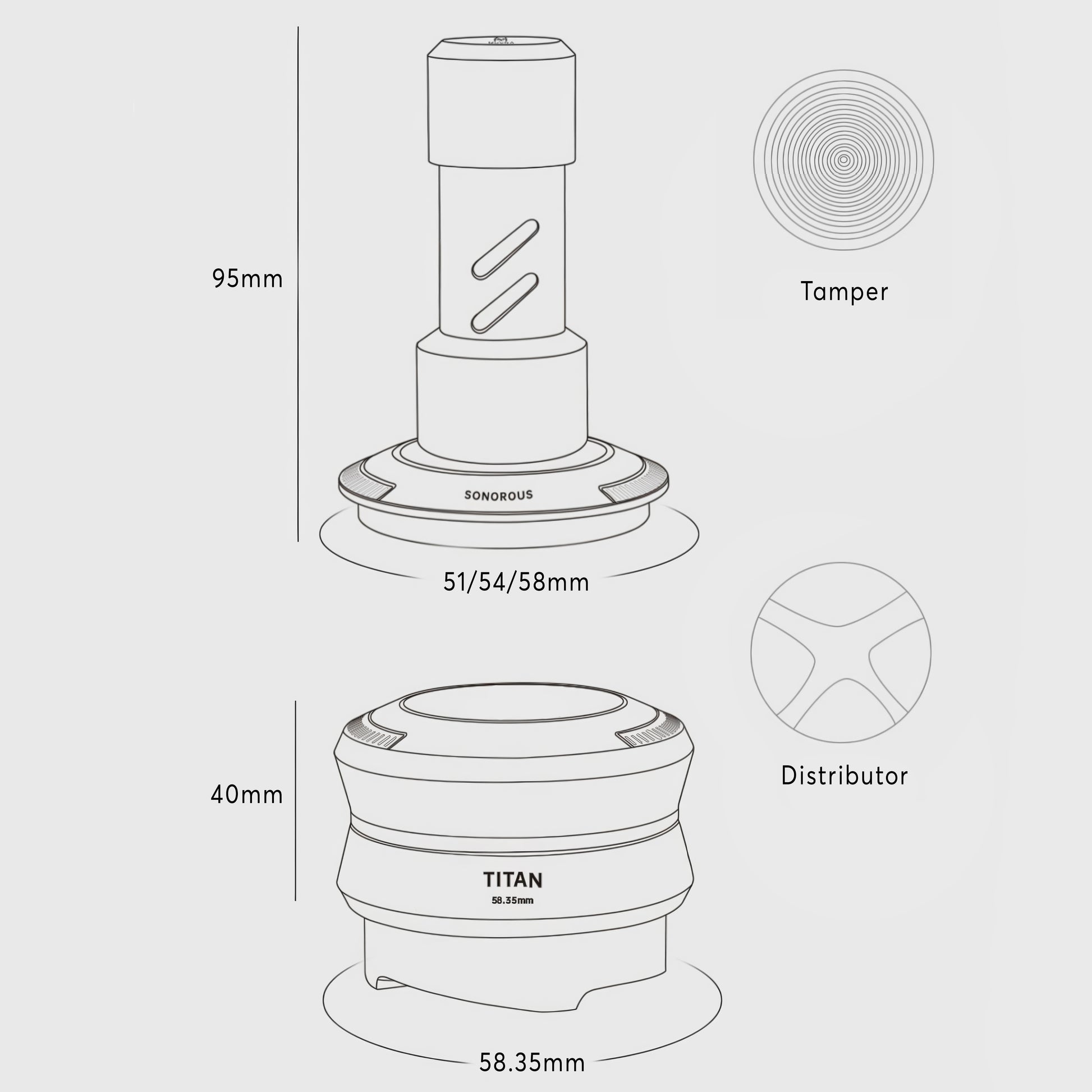 Titan Tamper And Distributor - MUVNA - Lastaforest