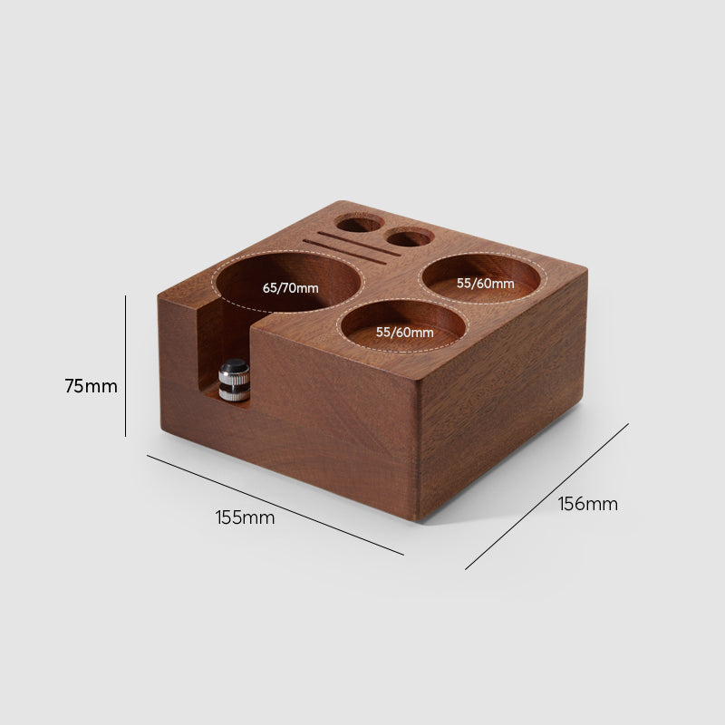 Espresso Tamper Station Wooden Coffee Tamper Holder Base  - MUVNA - Lastaforest