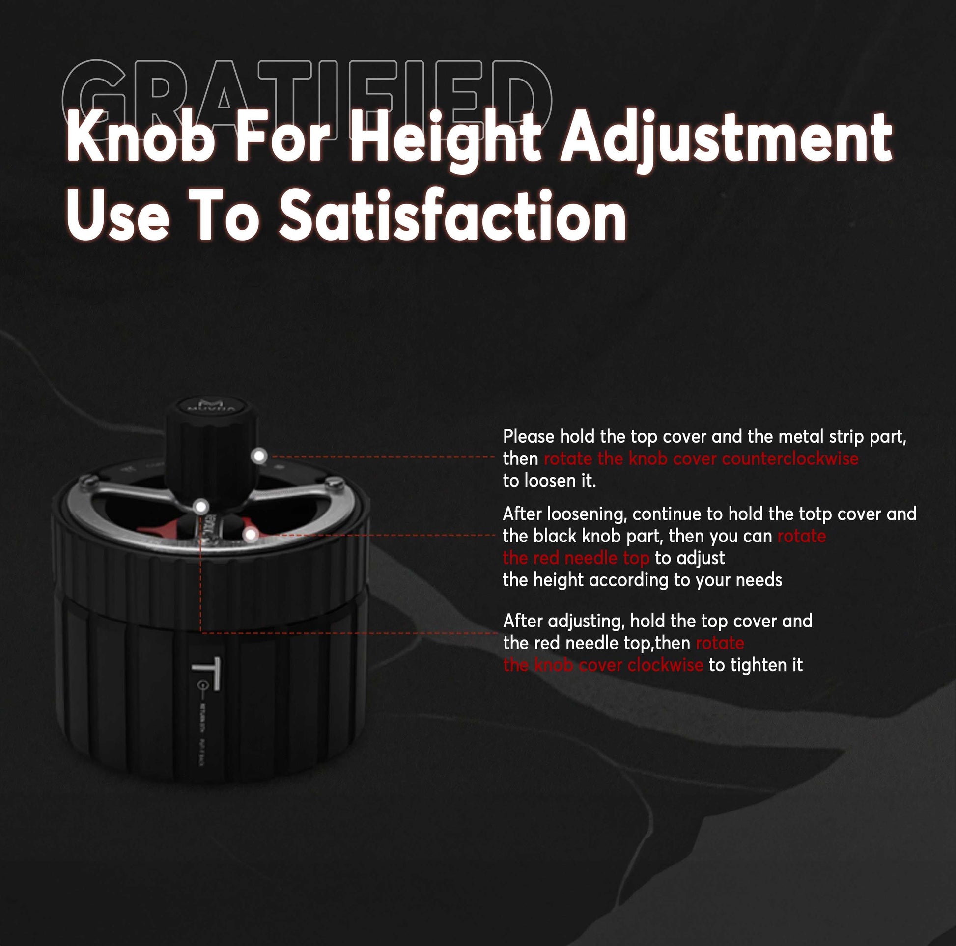 58mm WDT Coffee Needle Distributor Pi-Shaped Tool - MUVNA - Lastaforest