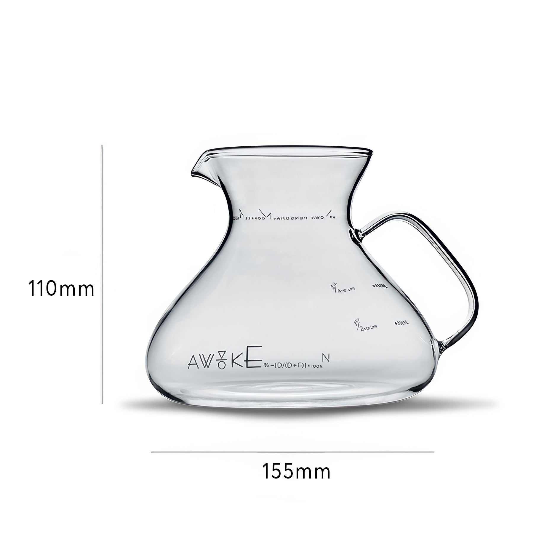 Coffee Sharing Pot 450ml Glass Brew Coffee Utensils - MUVNA - Lastaforest