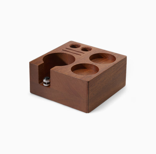 Espresso Tamper Station Wooden Coffee Tamper Holder Base