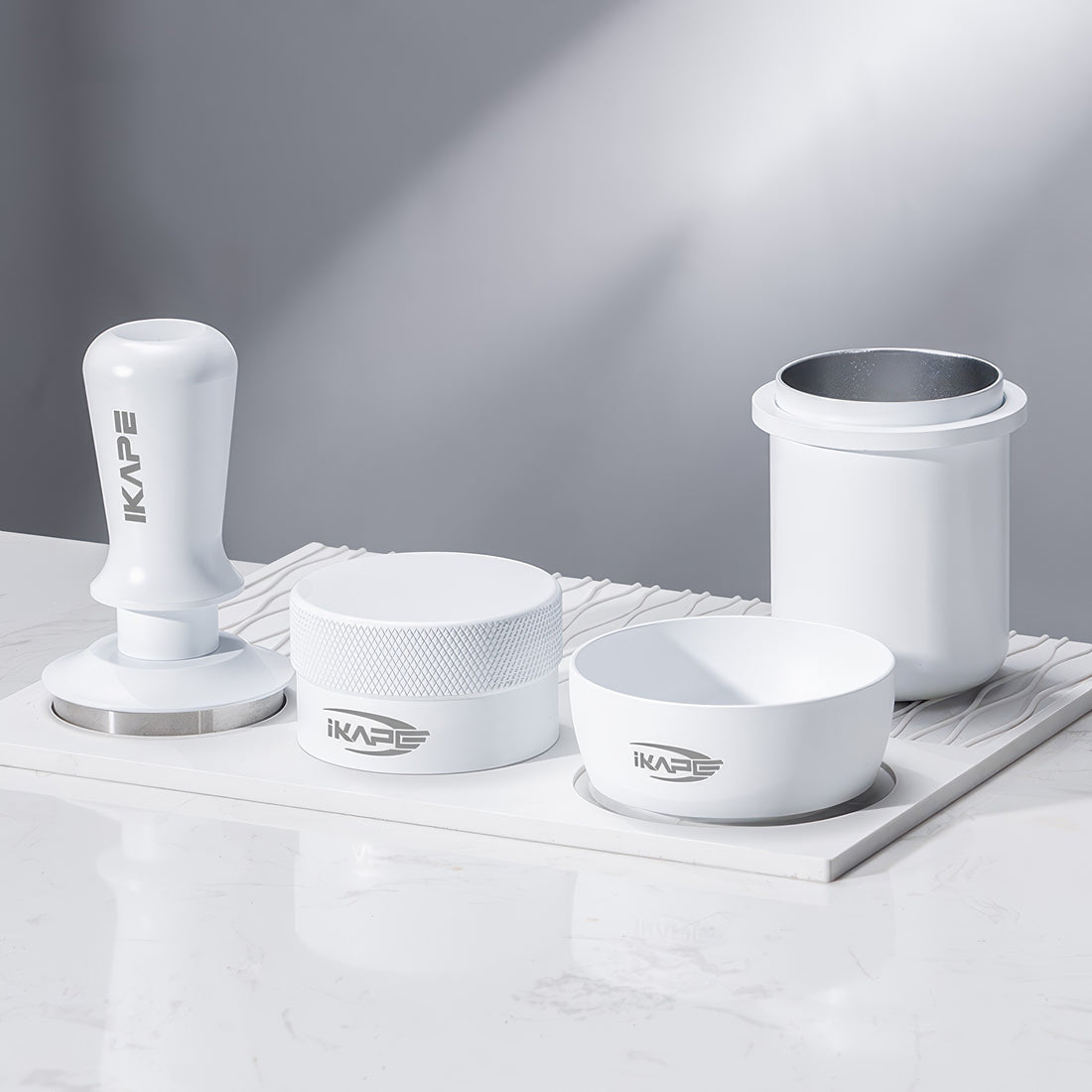 Espresso White Tamper & Distributor Set