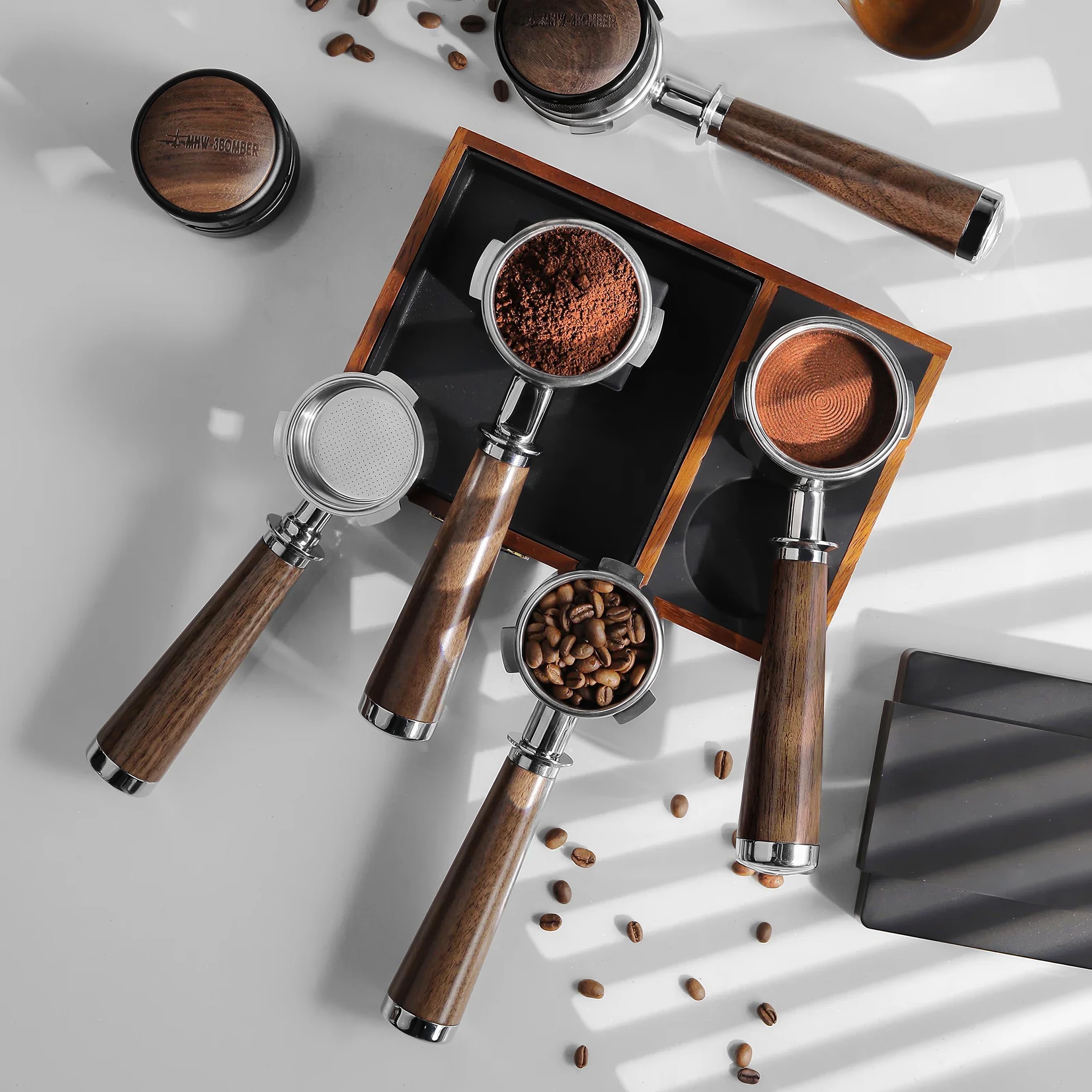 Bottomless Portafilter for Breville/E61 Groupheads/Delonghi