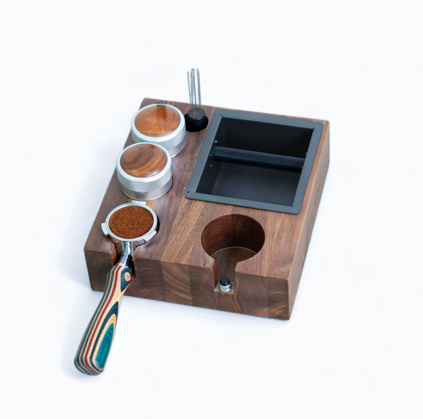 Barista Coffee Tamping Station with Knock Box - Lastaforest