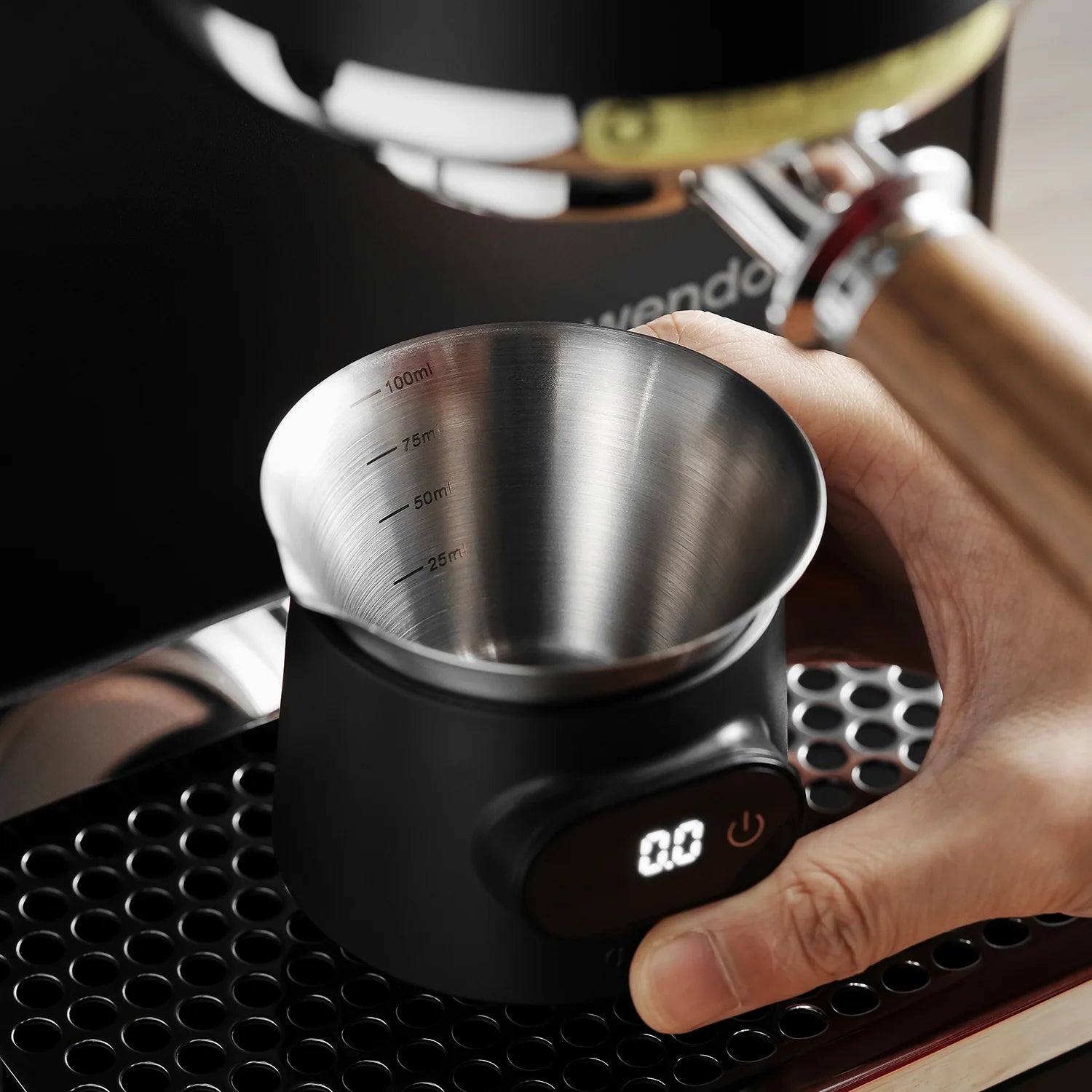 ESP Kaffeewaage mit integriertem 100ml Becher
