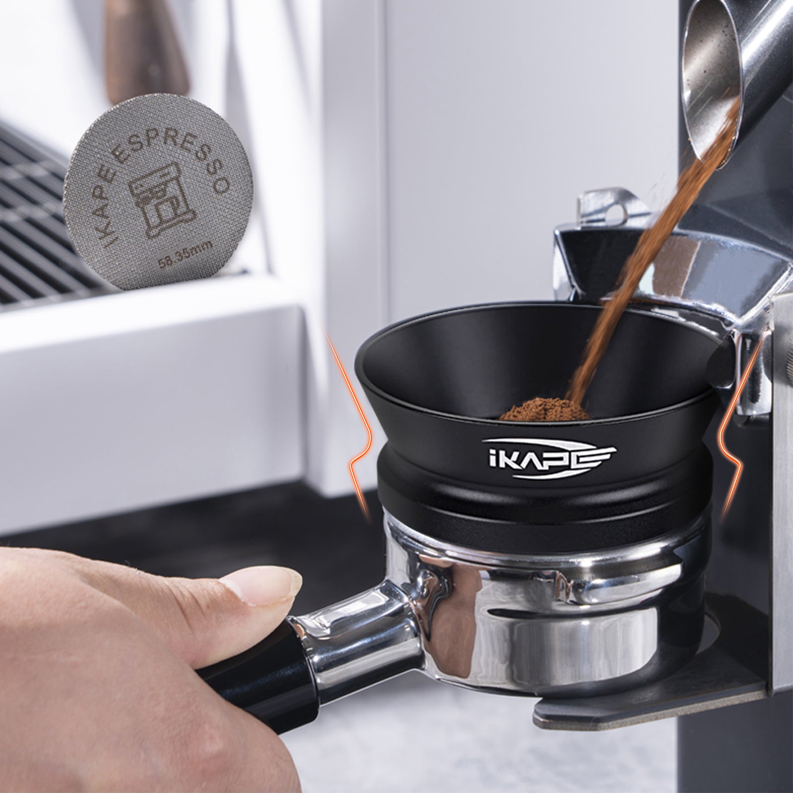 Espresso-Magnet-Dosiertrichter V3