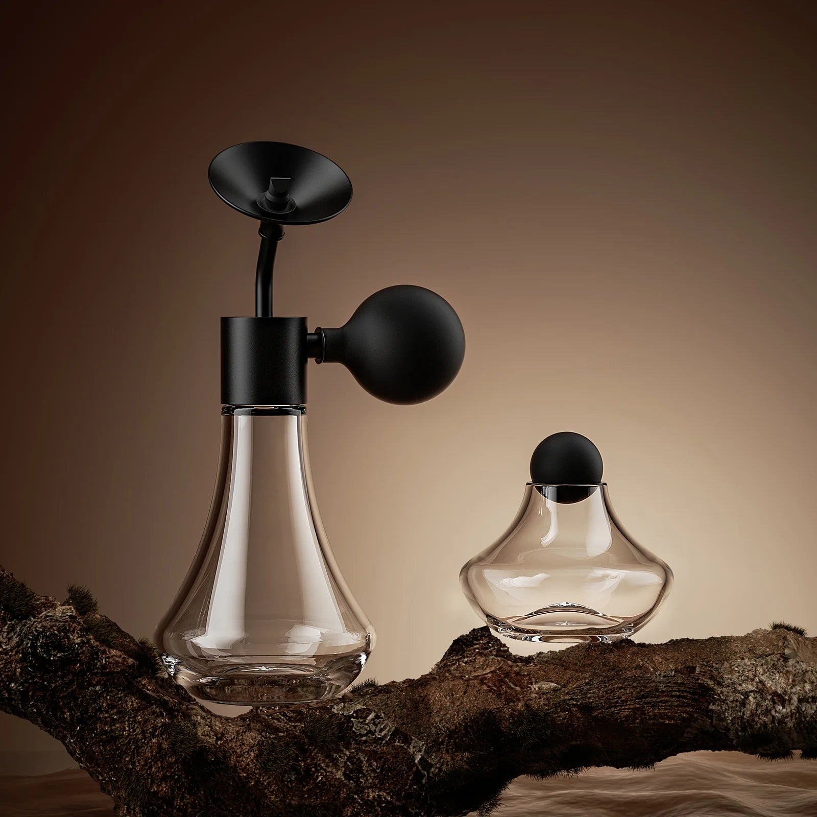 Kaffeeduftflasche & Präsentationsglas - 360° Aromaverteilung
