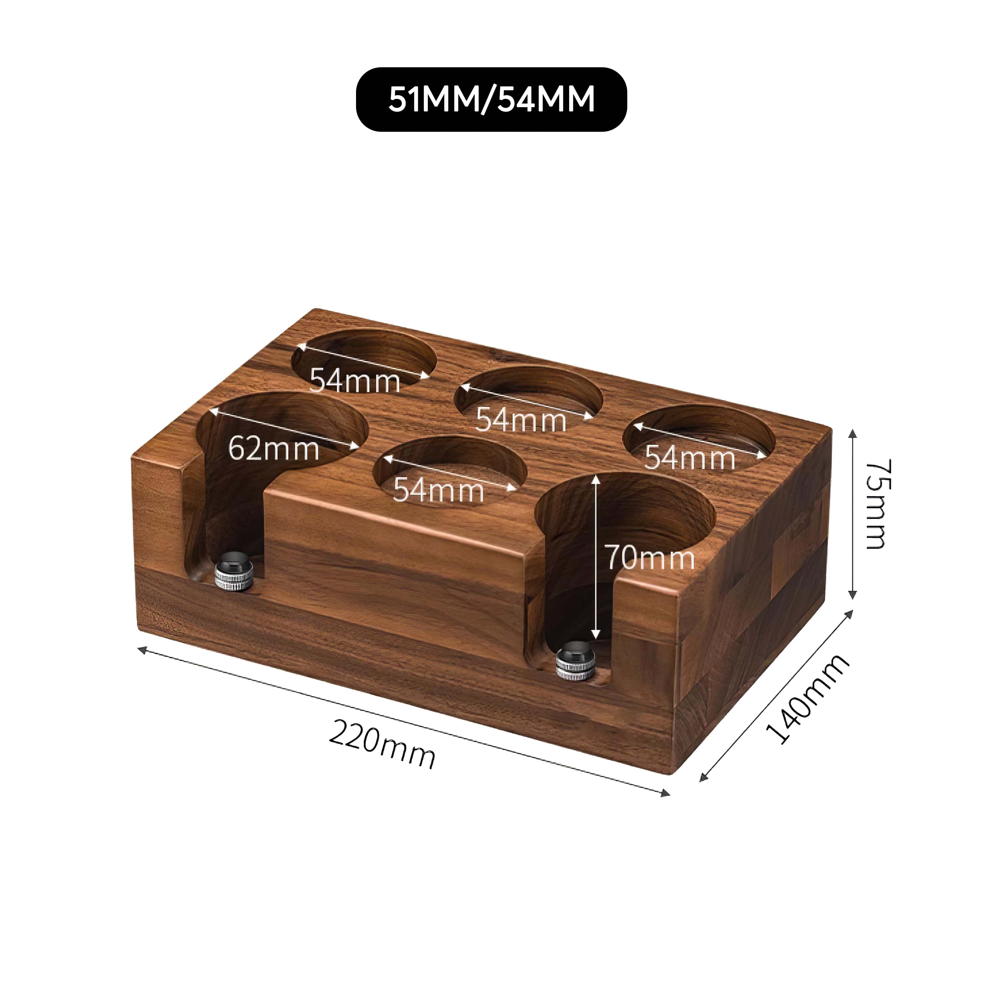 Walnut Organizer Box For Barista - Lastaforest