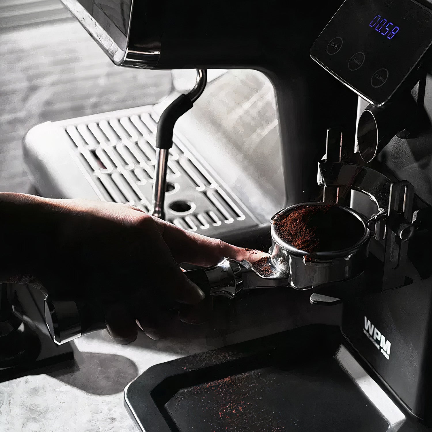 Italian Handle Bottomless Portafilter 51/54/58mm - MUVNA - Lastaforest