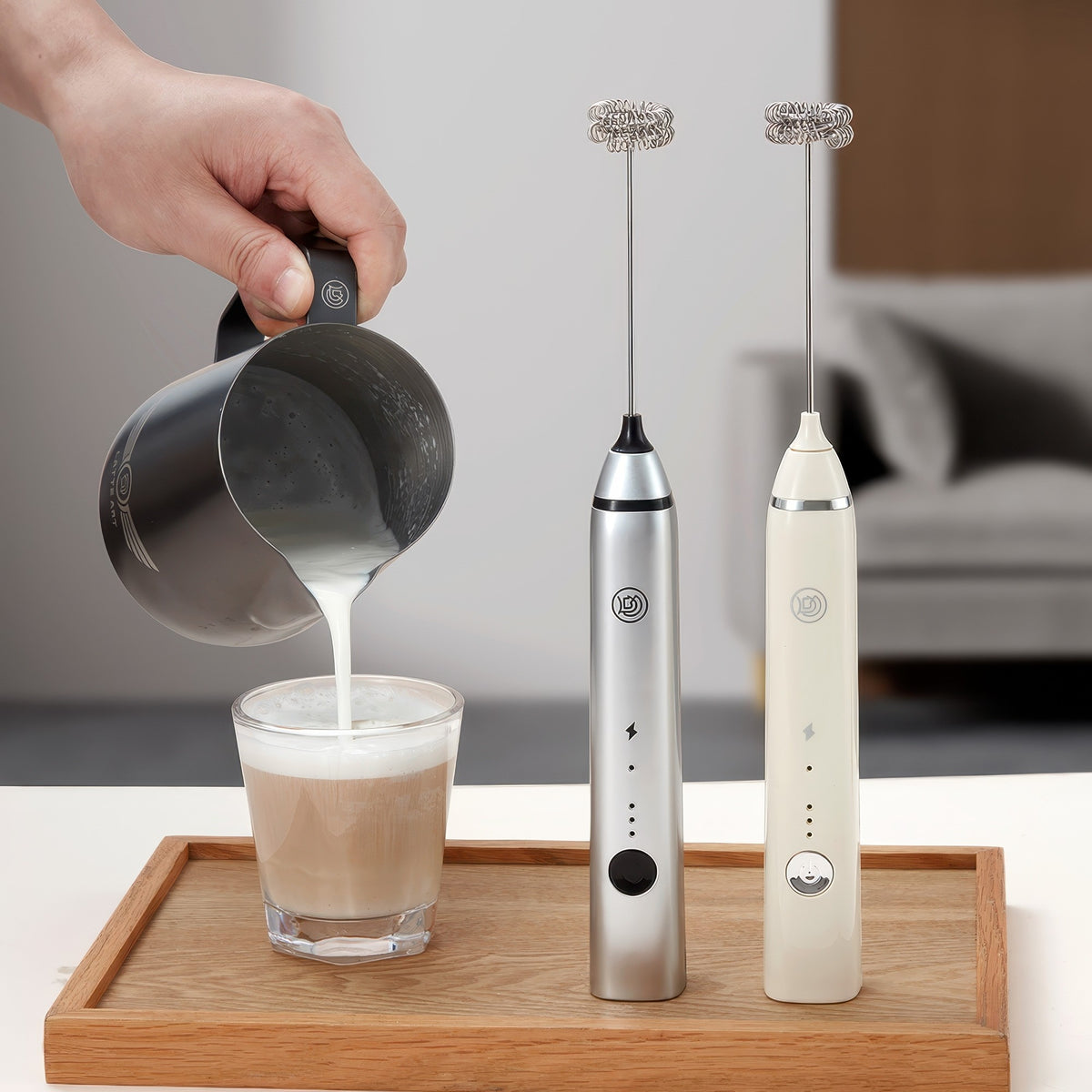 Espumador de Leche Eléctrico de Mano