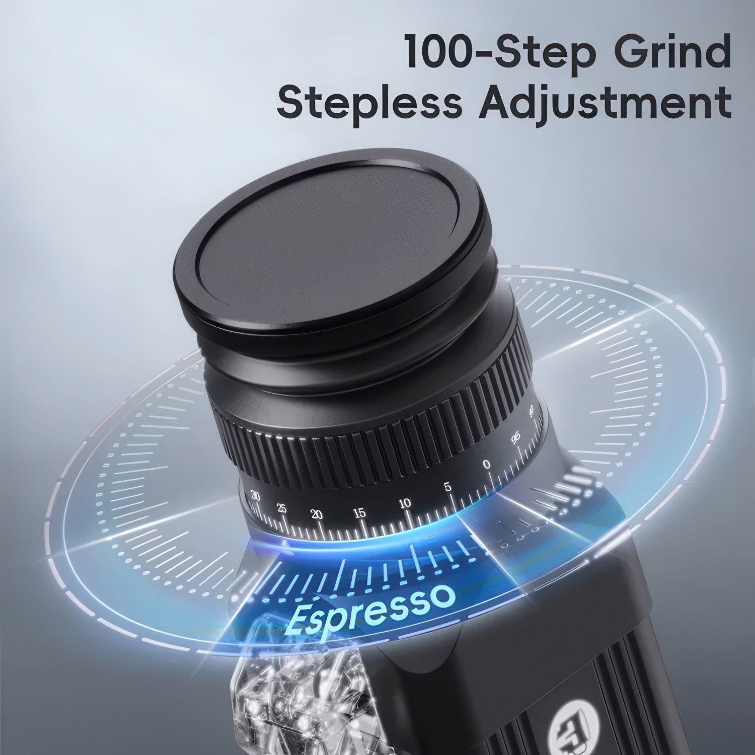 Electric Coffee Grinder 64mm Titanium | STARSEEKER E64 | Lastaforest