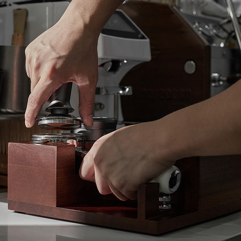 Coffee Tamping Holder Station with Knock Box - Lastaforest