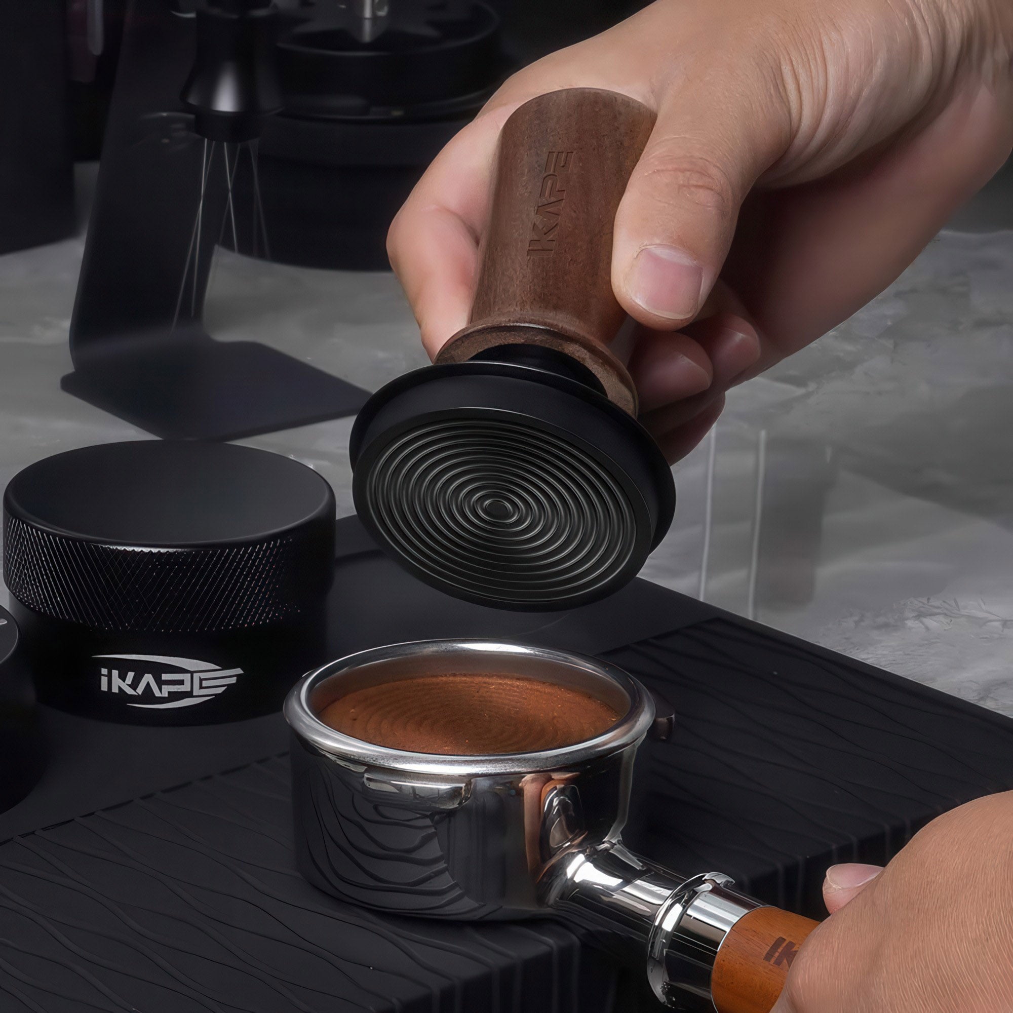 Black Edition Calibrated Coffee Tamper