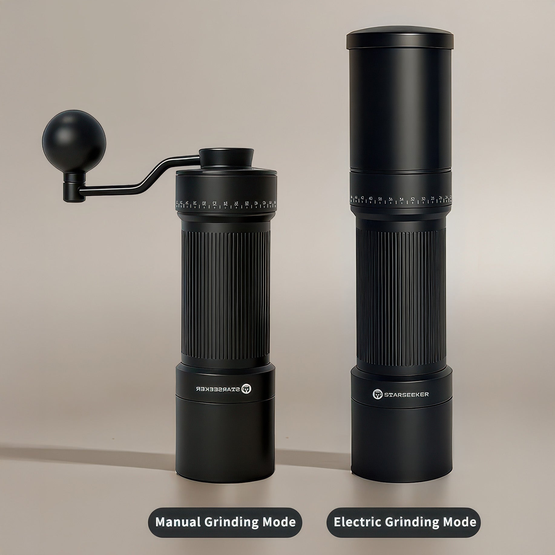 Starseeker 2 in 1 Black Burr Coffee Grinder