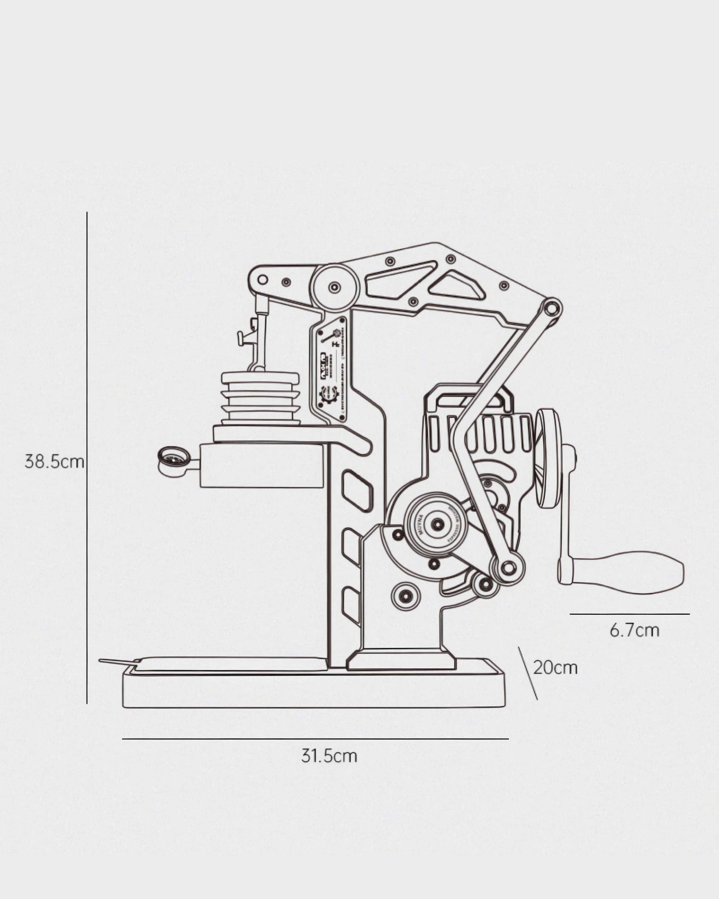 Mach M8 Hand Crank Espresso Machine - MUVNA - Lastaforest