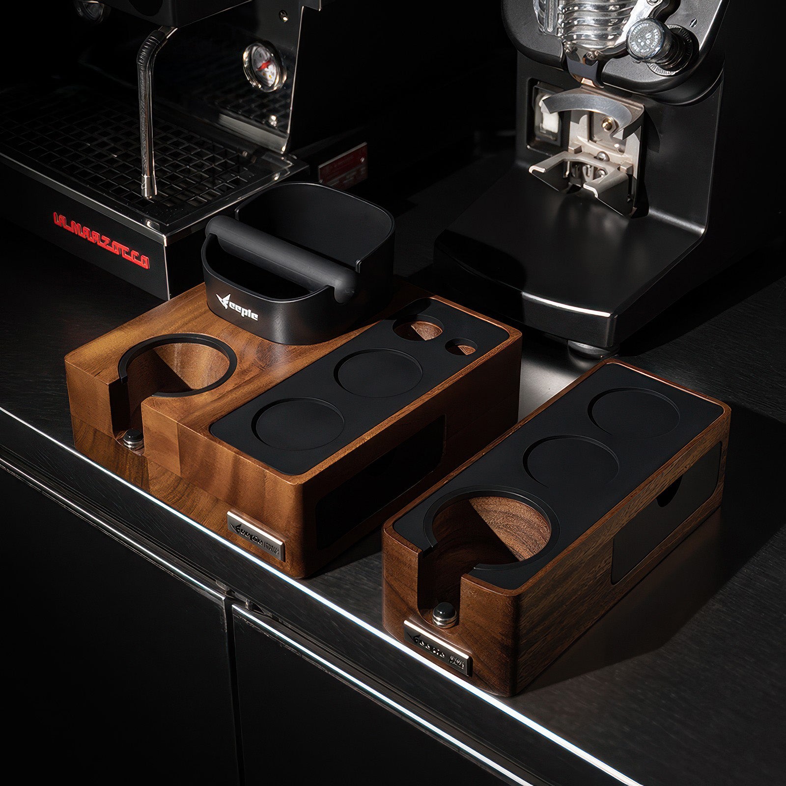 Barista Stampfstation Kaffee-Arbeitsplatz