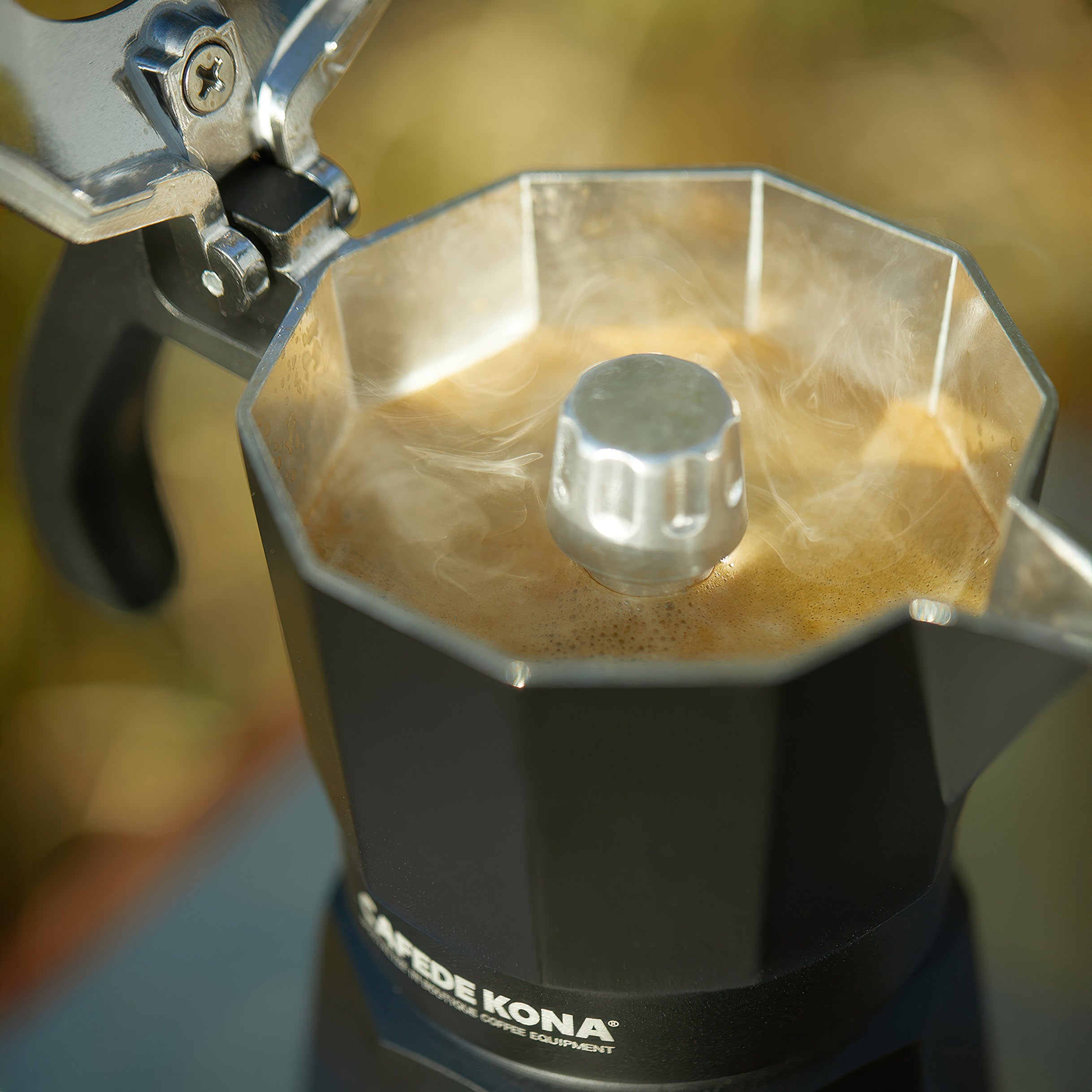 Travel Coffee Case with Moka Pot & Manual Grinder