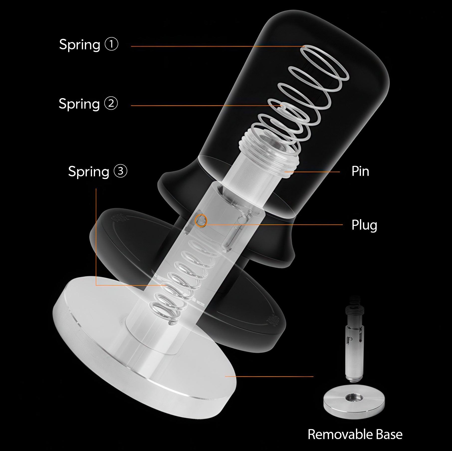 Walnut Coffee Tamper Balanced Design