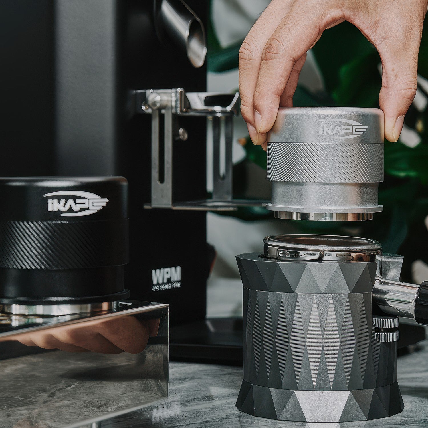Espresso Kalibrierter Stampfer mit Federmechanismus