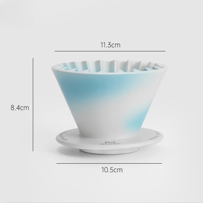 Cake V60 Filter Cup - Flat Bottom Ceramic Dripper