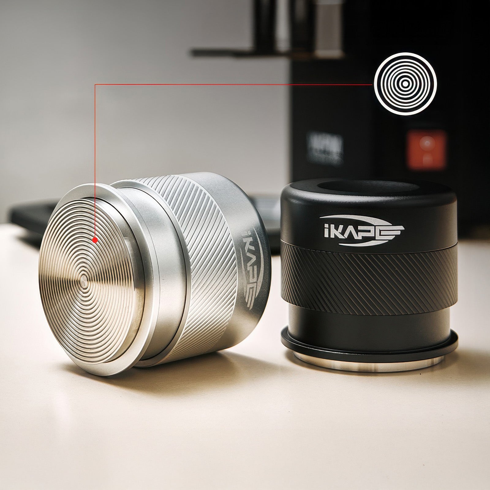 Espresso Kalibrierter Stampfer mit Federmechanismus