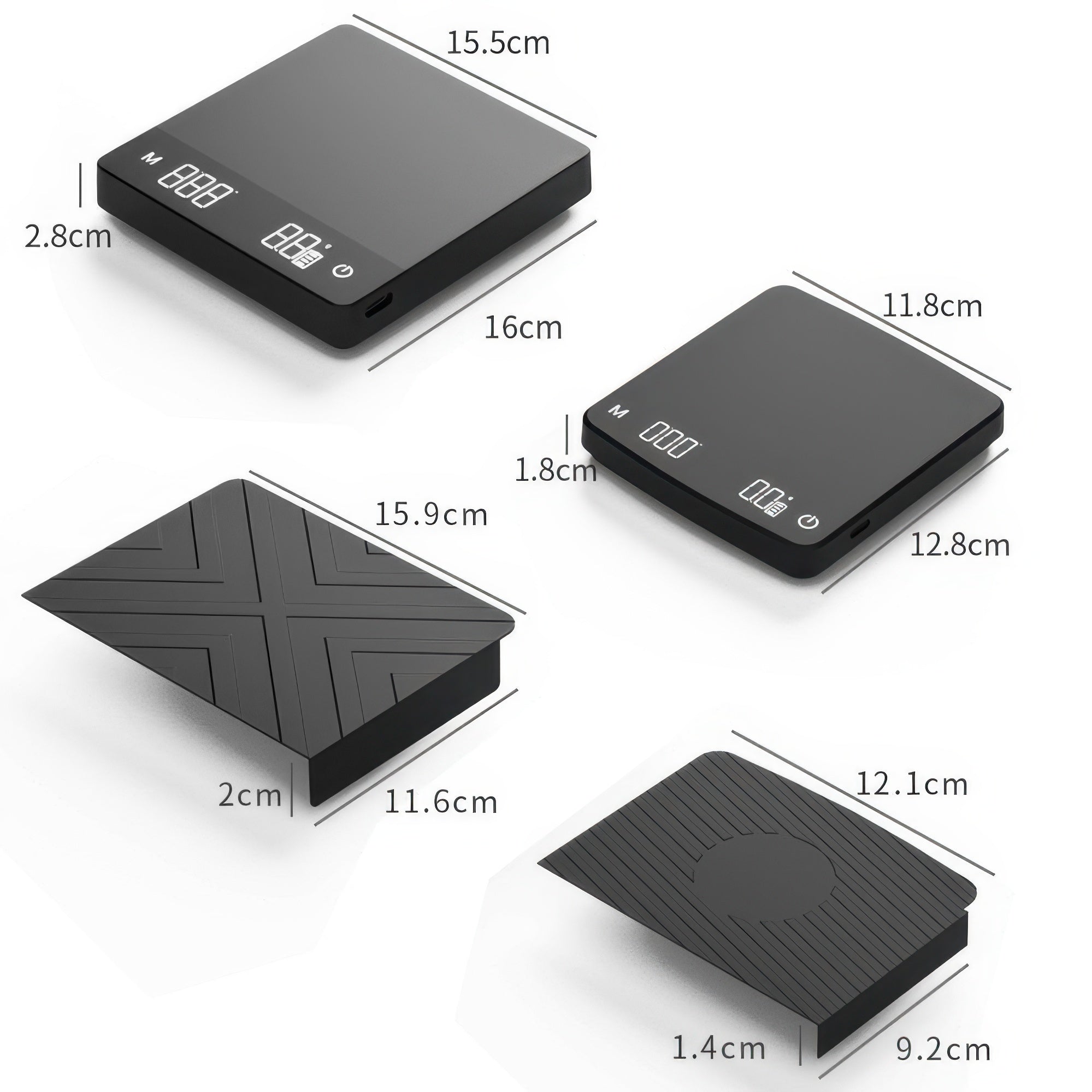 FlowSync Coffee Scale - 0.1g Precision,  Built-In Timer