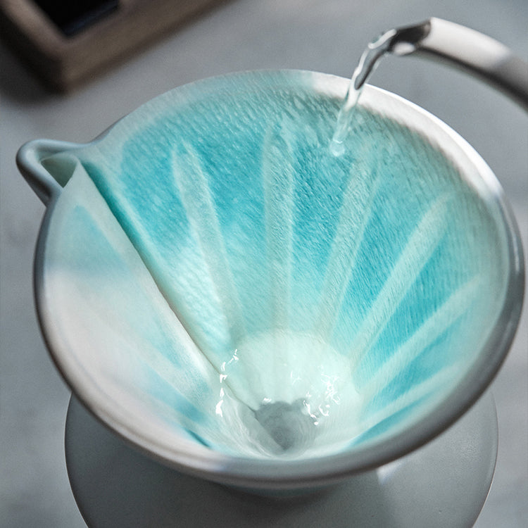 V60 Ceramic Pour Over Coffee Dripper with Sharing Pot - MUVNA - Lastaforest