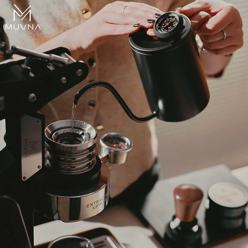 MUVNA Bar Mechanical ThermometerHand-poured Espresso Milk Foam Clip Thermometer