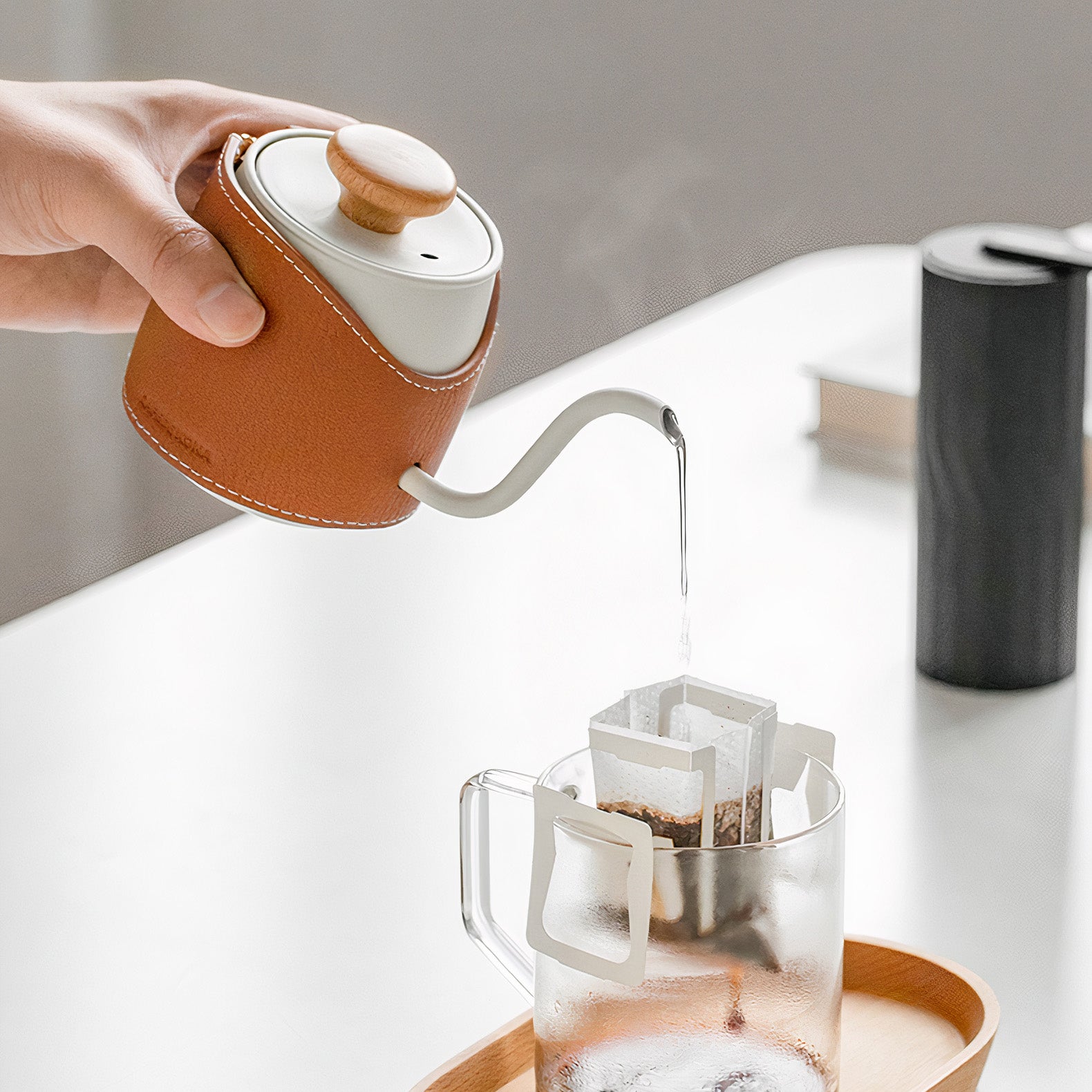 Mini Handleless Coffee Pot for Coffee Brew - Cafe De Kona - Lastaforest