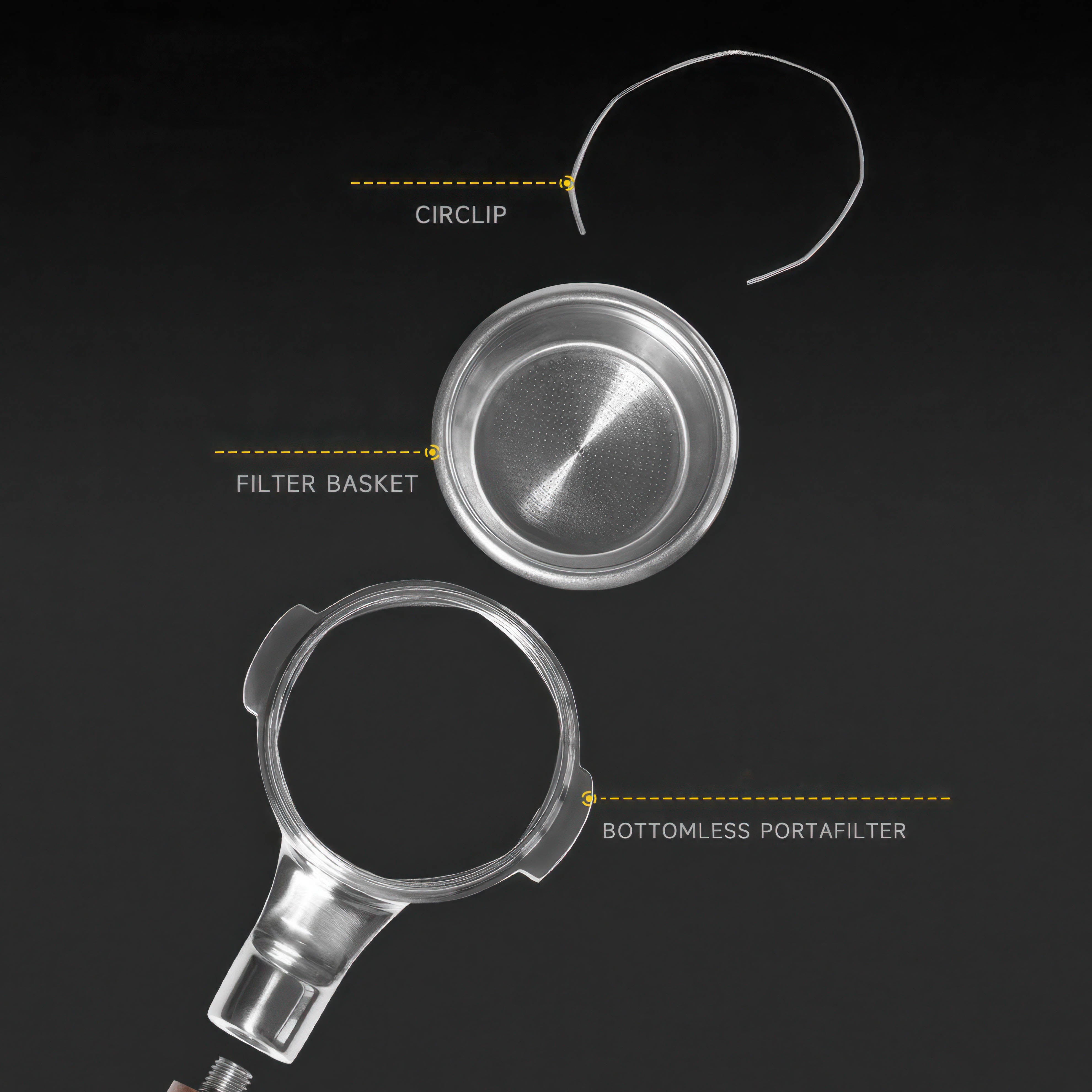 Handcrafted Flat-bottom Bottomless Portafilter