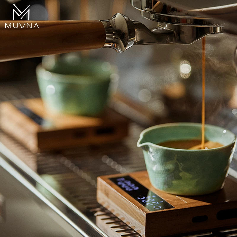 MUVNA espresso cup, ceramic ice crackle, ounce cup, measuring cup, smell tasting cup