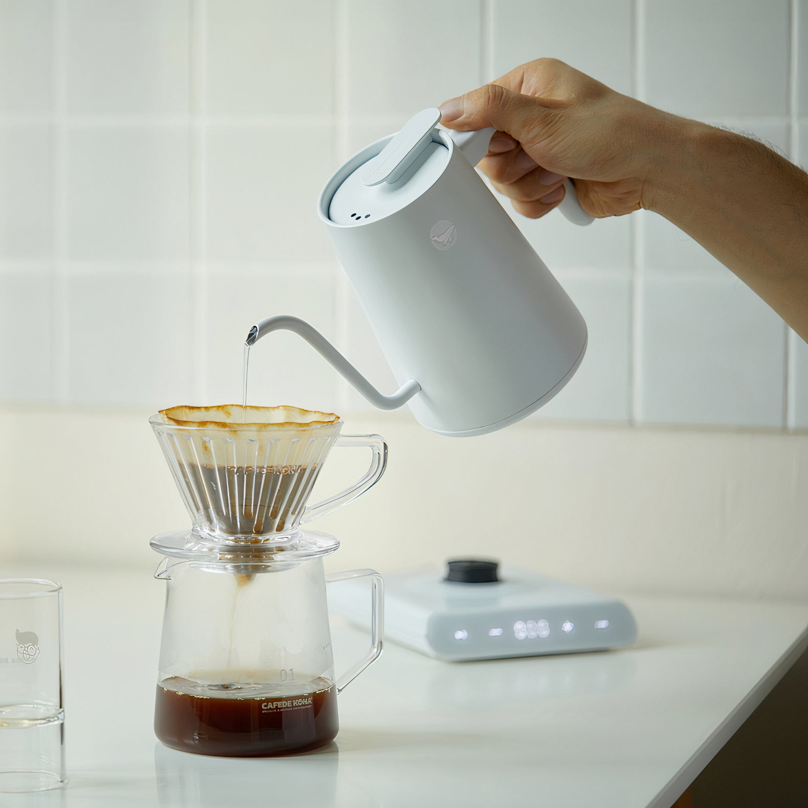 Electric Hand Brewed Coffee Kettle with Temperature Control - Cafe De Kona - Lastaforest