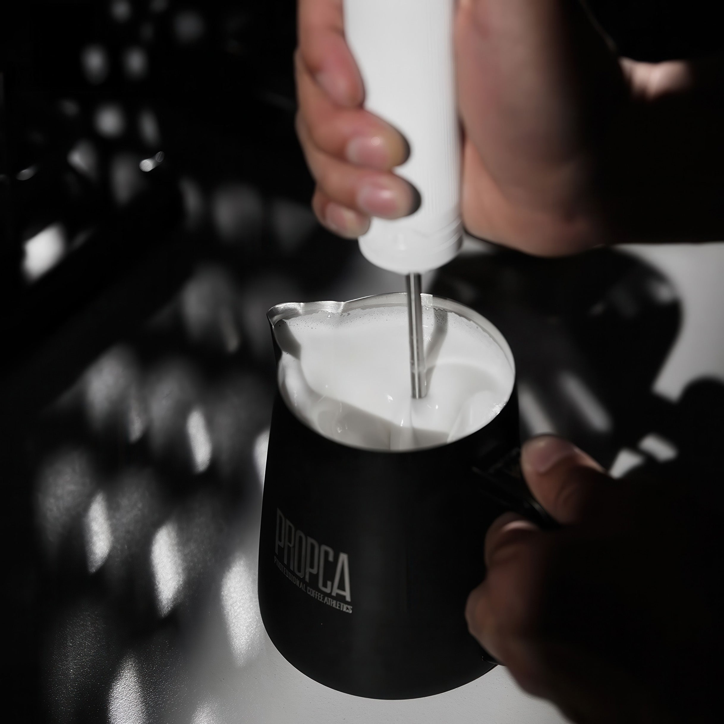 Doppel-Flügel Latte-Art-Kännchen Professionelle Milchaufschäum-Tasse