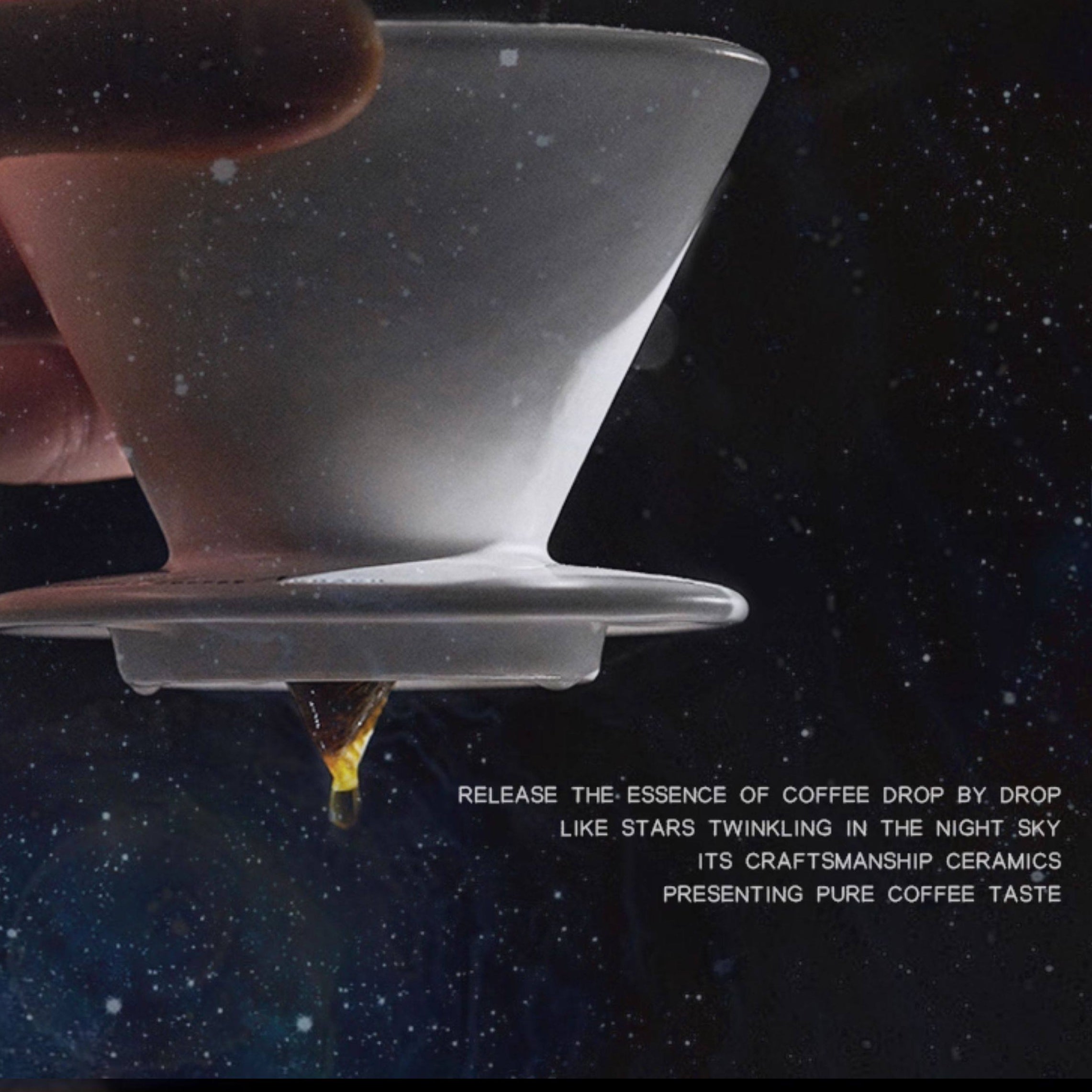 Star Vortex V60 Keramik-Dripper – 16 Spiralfurchen