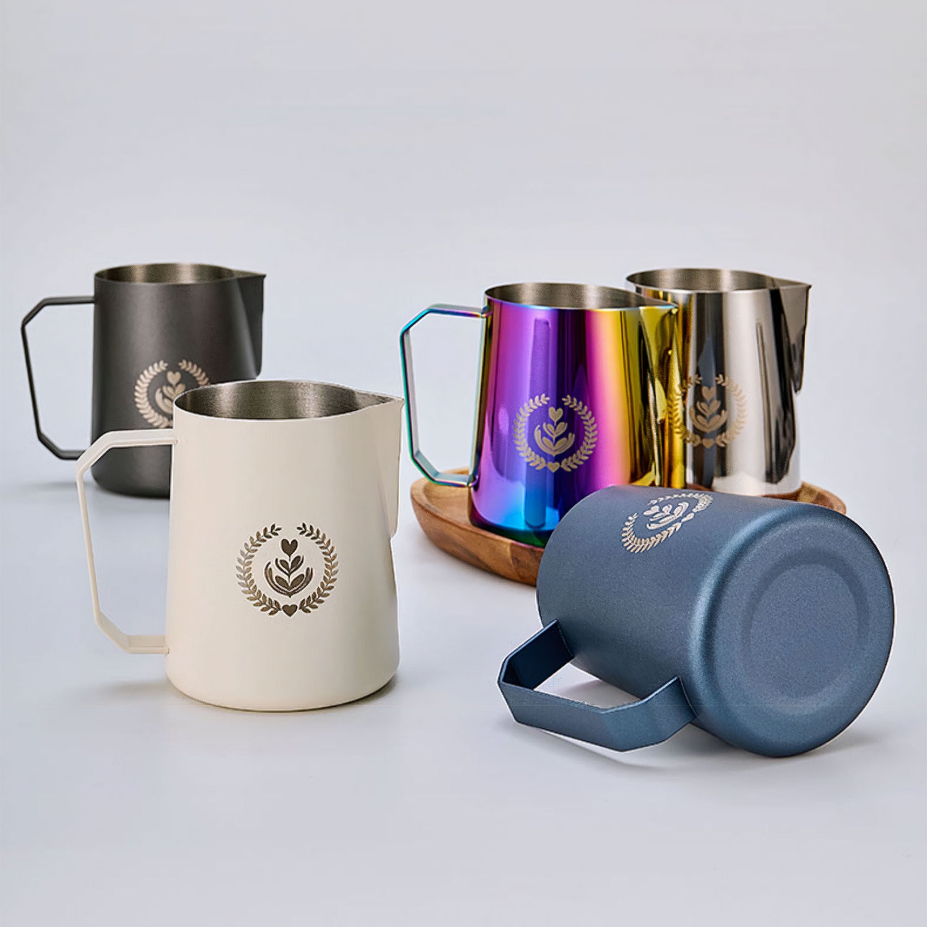 Non-Stick Latte Art Milk Jug for Cappuccino and Coffee Ver II - MUVNA - Lastaforest