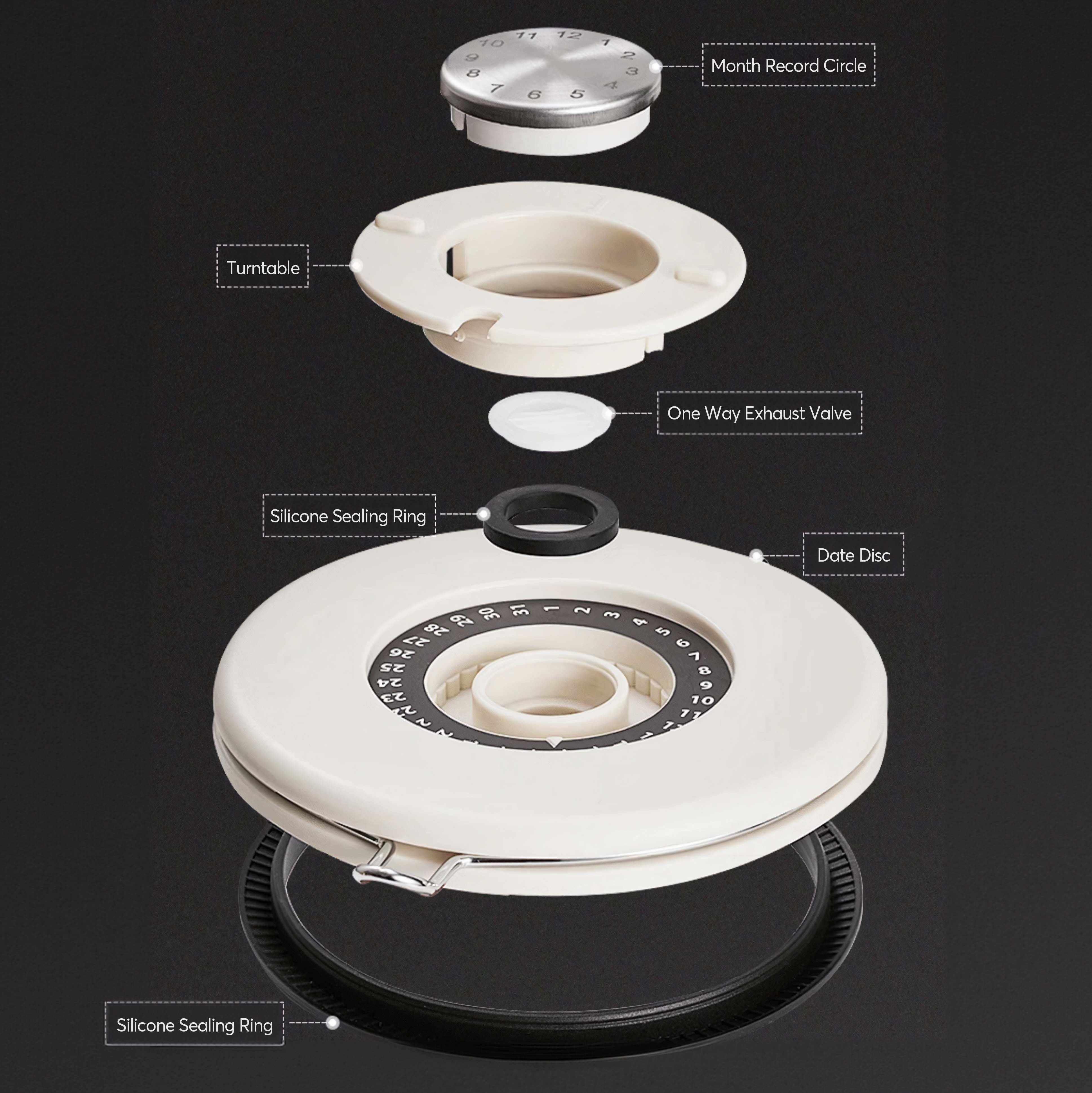 Airtight Coffee Bean Storage Canister - MUVNA - Lastaforest