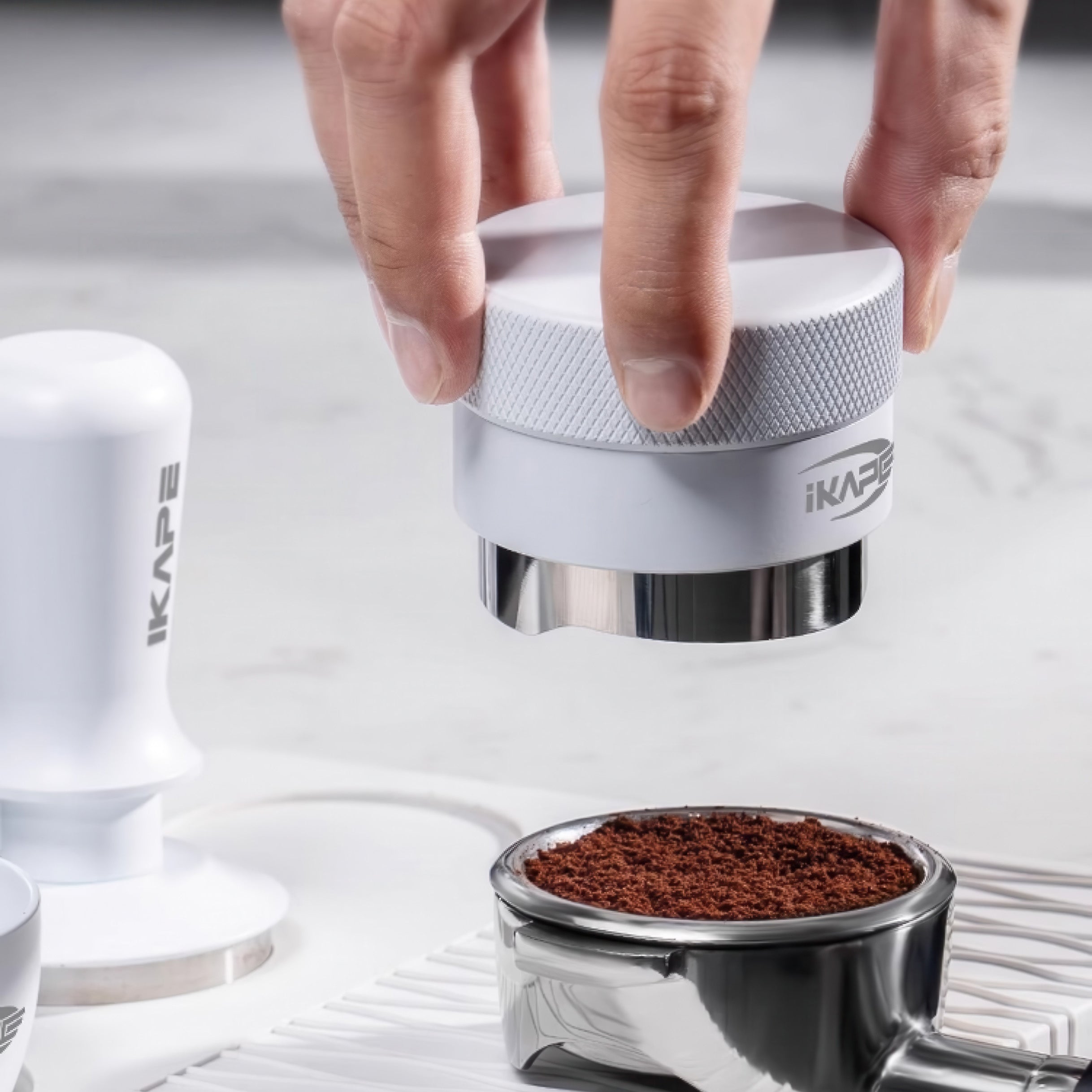 Espresso White Tamper & Distributor