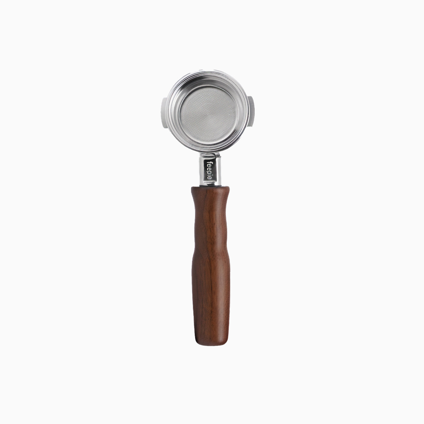 Stainless Steel Bottomless Portafilter with Walnut Handle - Lastaforest